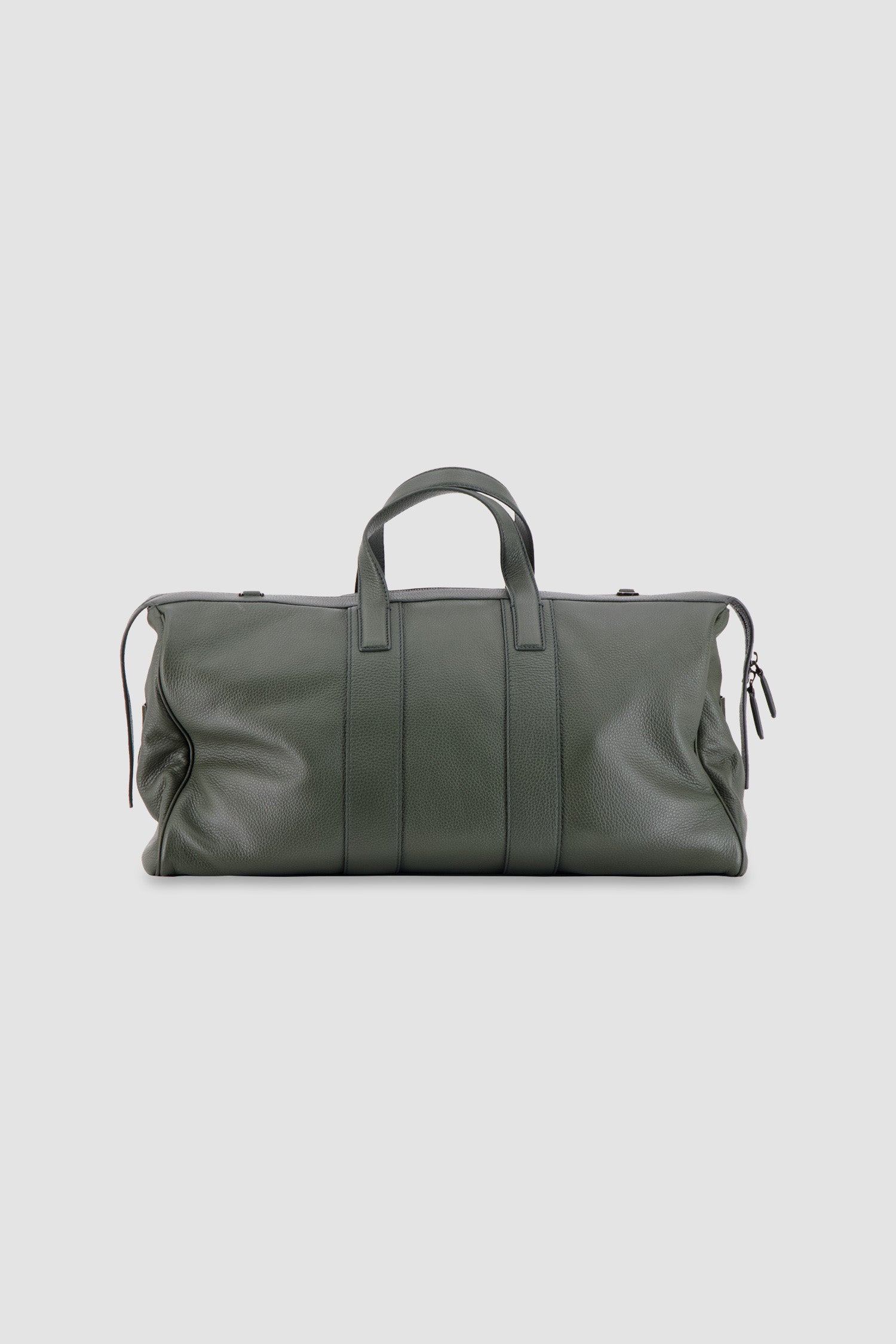 Kiton Military Green Deerskin Travel Bag