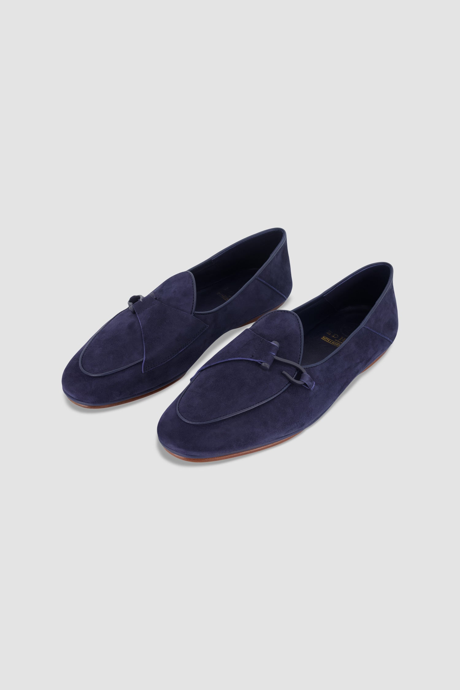 Edhen Milano Comporta Fly Blue Suede Loafers