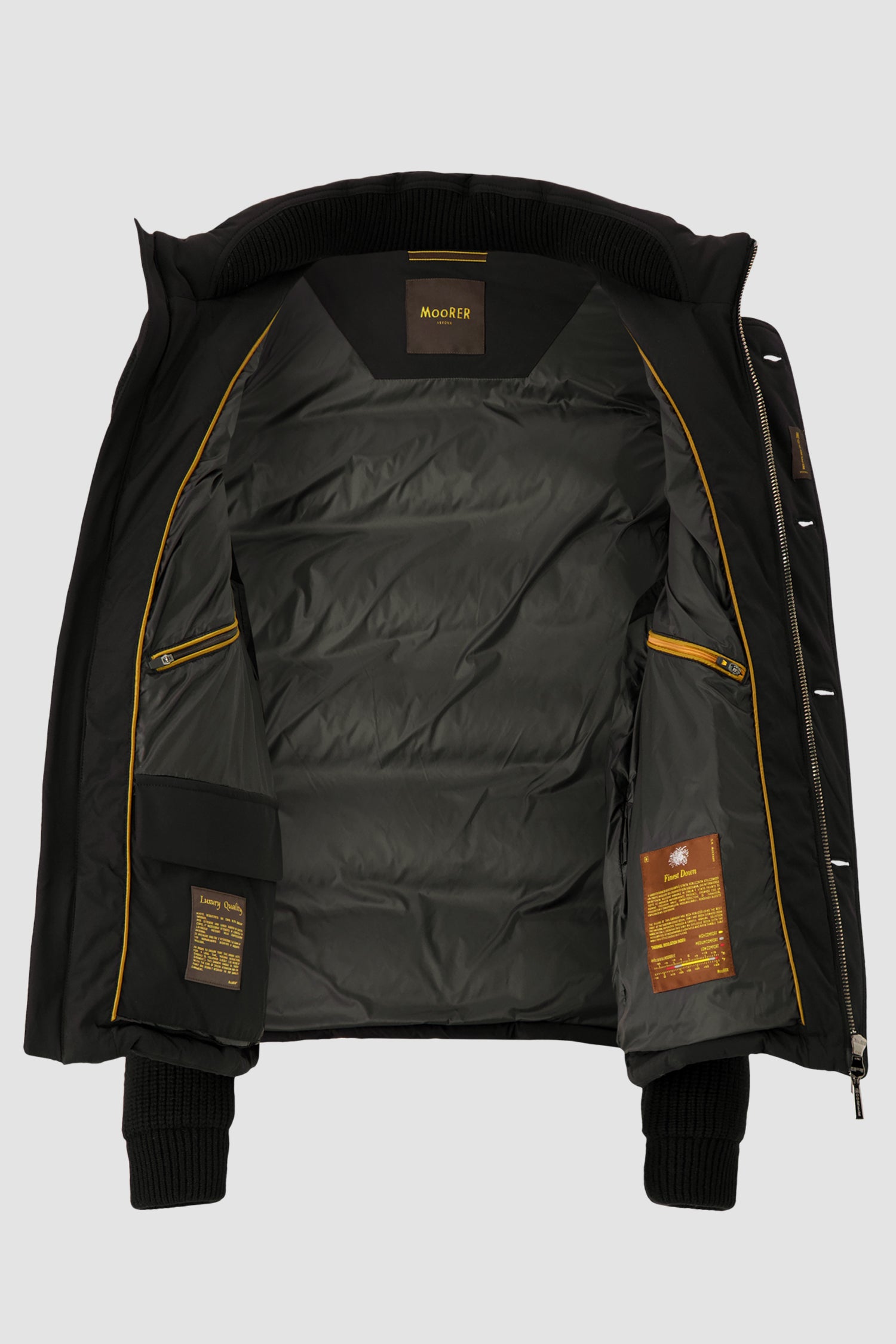 Moorer Black/Nero Detachable Sleeve FOSCOLO-KNM Jacket