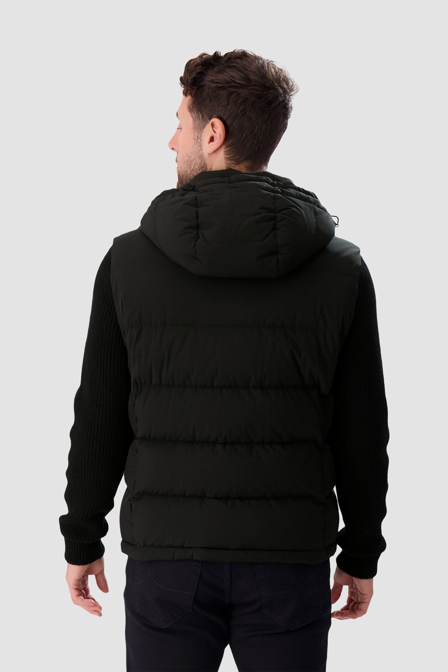 Moorer Black/Nero Detachable Sleeve FOSCOLO-KNM Jacket