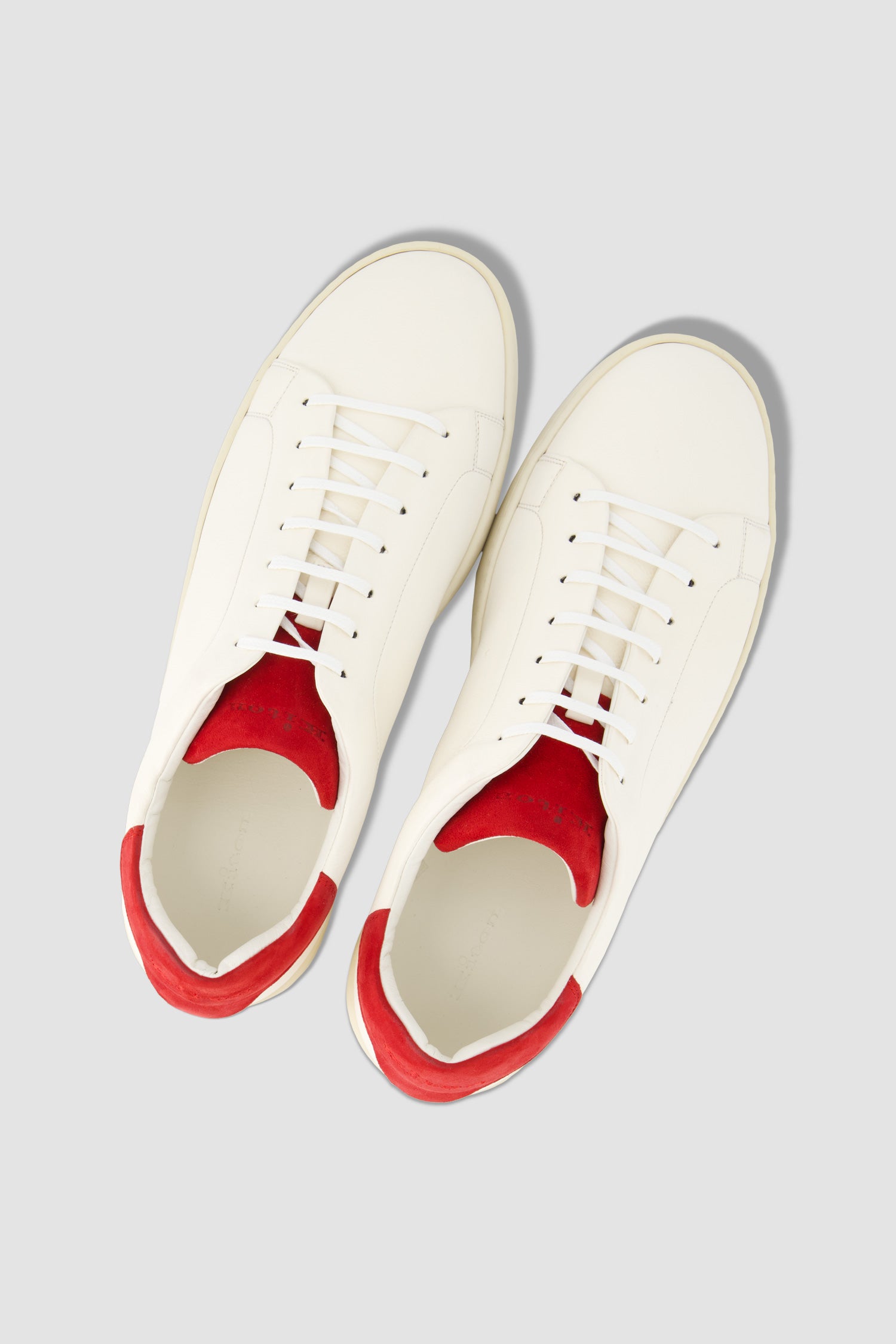 Kiton Off White Leather Sneakers