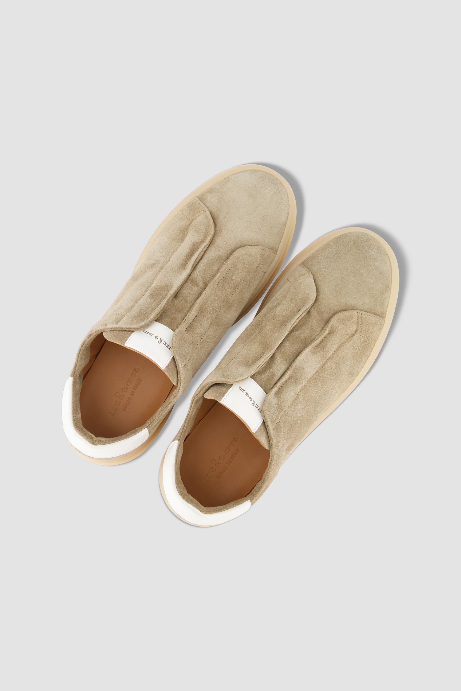 Kiton Sand/Milk Suede Sneakers