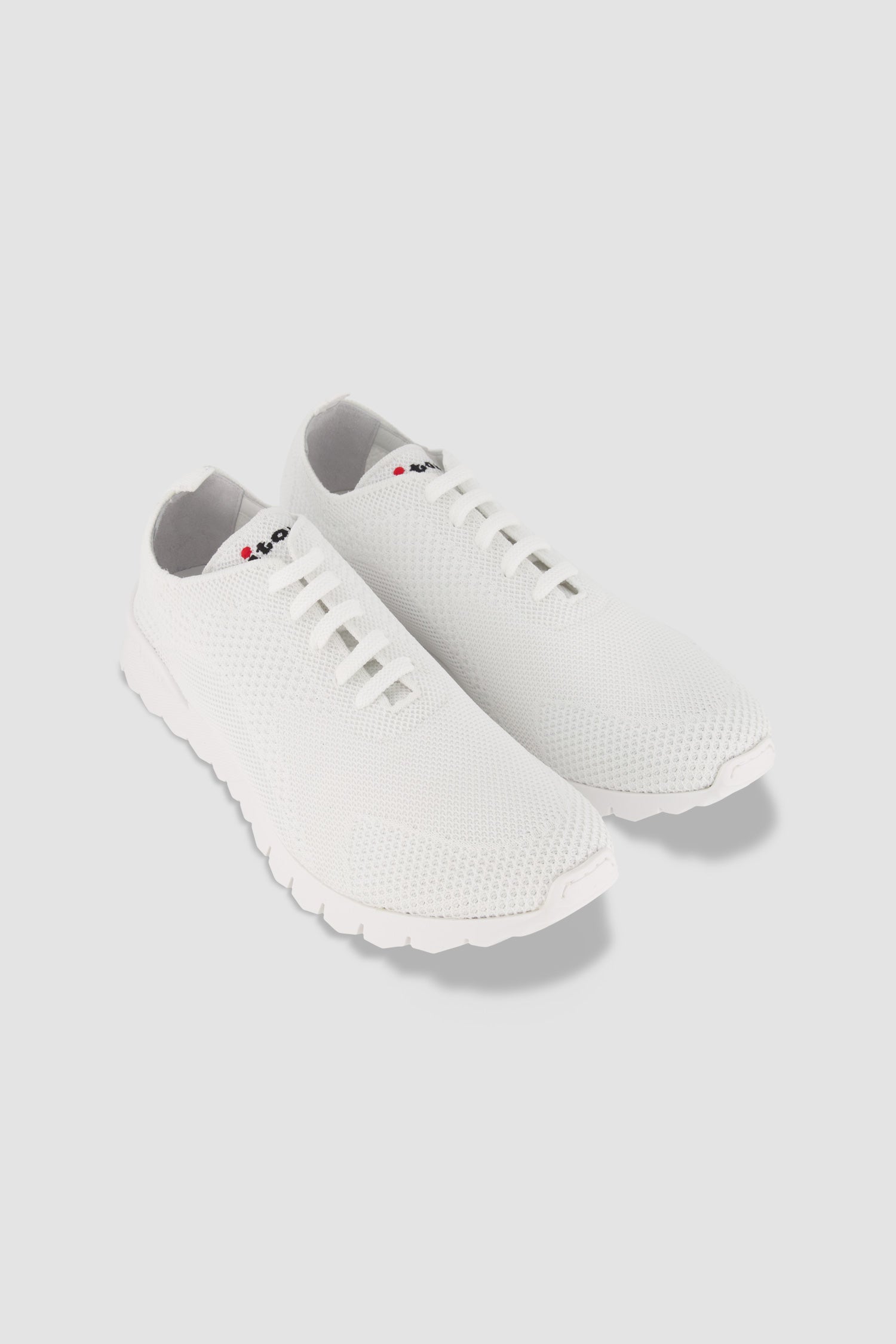 Kiton White Knit Sneakers