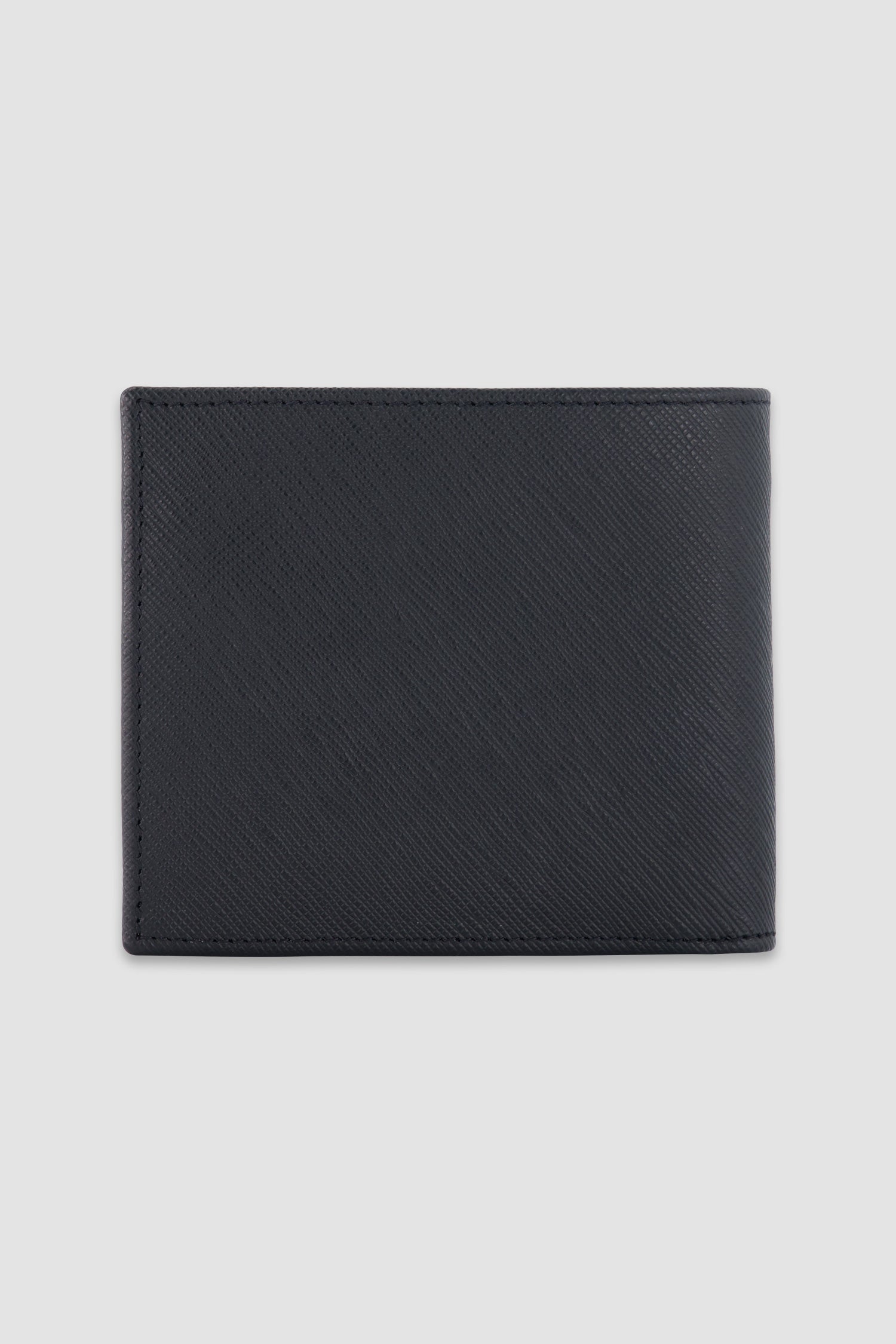 Kiton Black Calfskin Bi-Fold Wallet