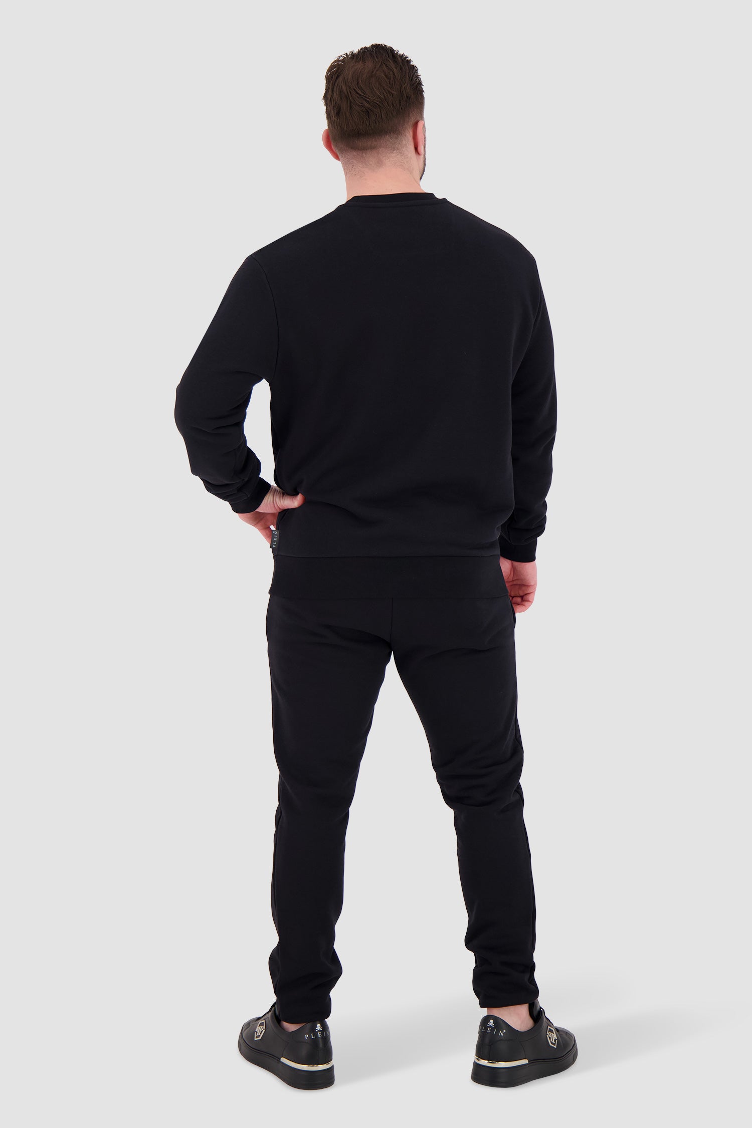 Philipp Plein Black LS Hexagon Sweatshirt