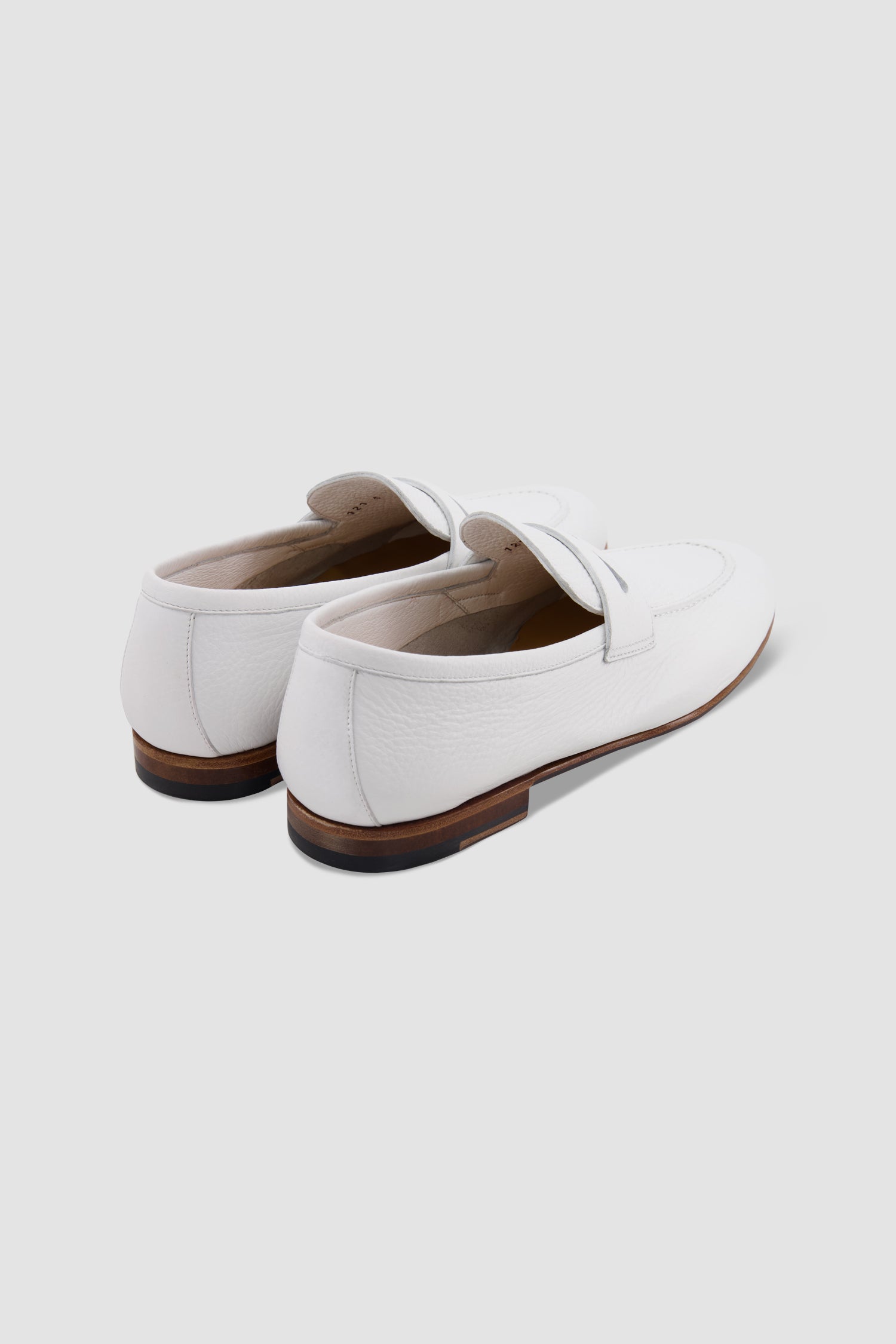 Testoni Pebbled Calfskin Penny Loafers