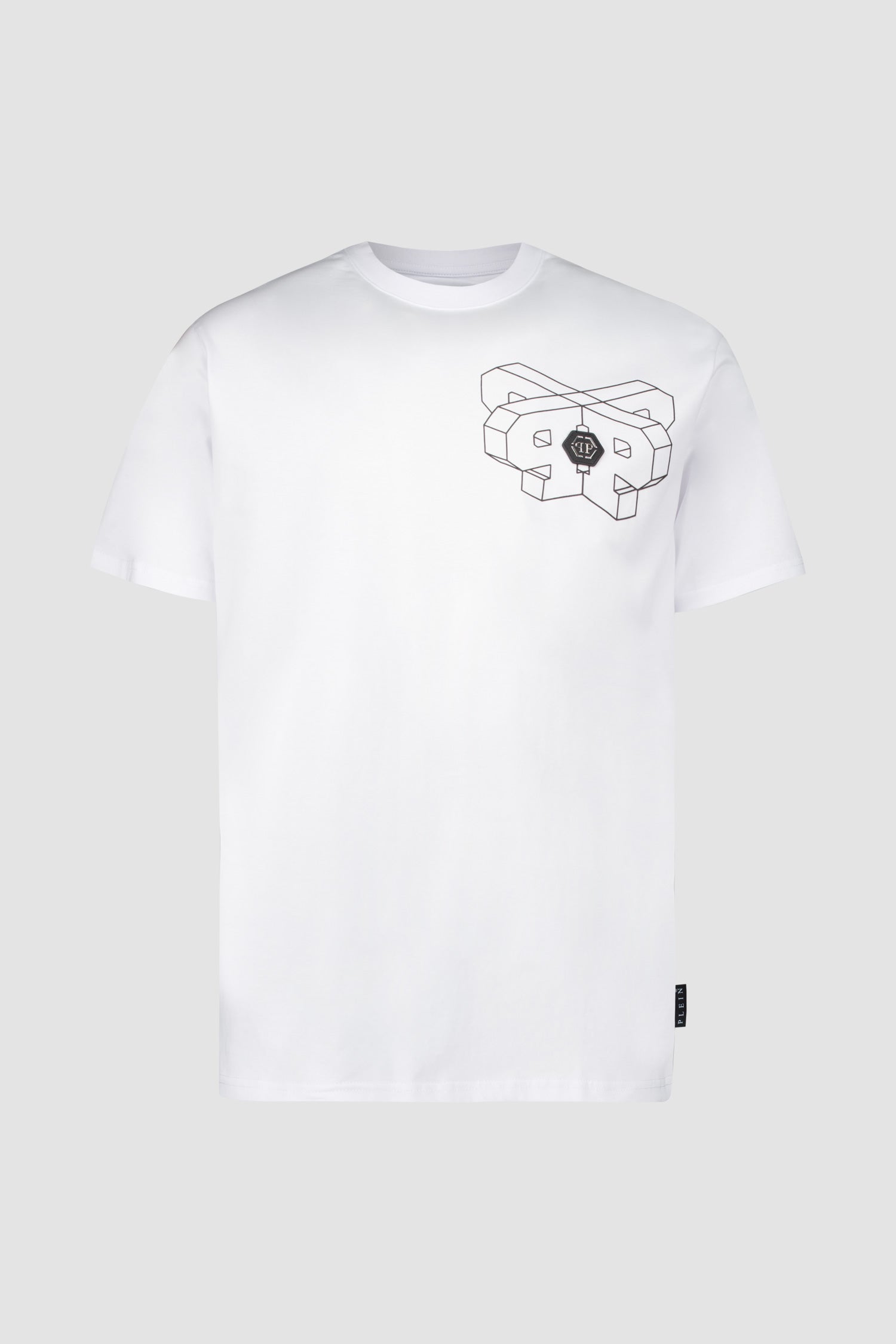 Philipp Plein White Round Neck SS PAK T-Shirt