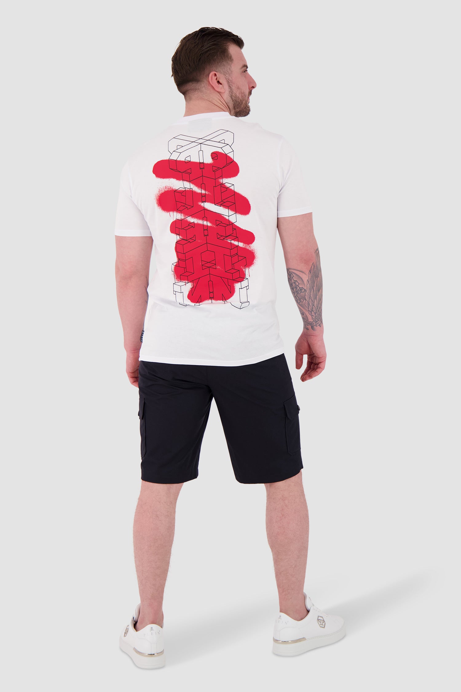 Philipp Plein White Round Neck SS PAK T-Shirt