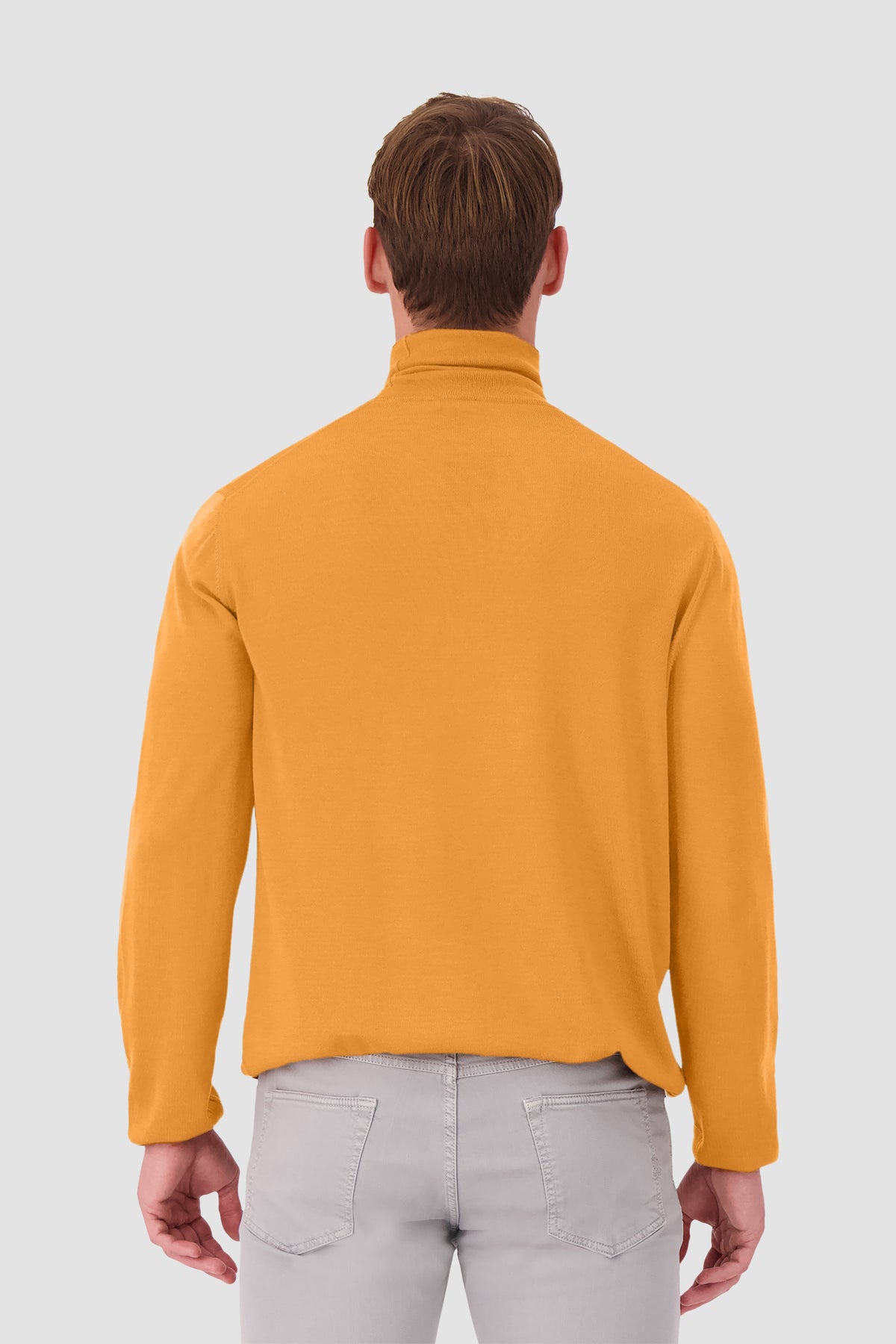 Barba Napoli Mustard High Neck Ciclista Sweater