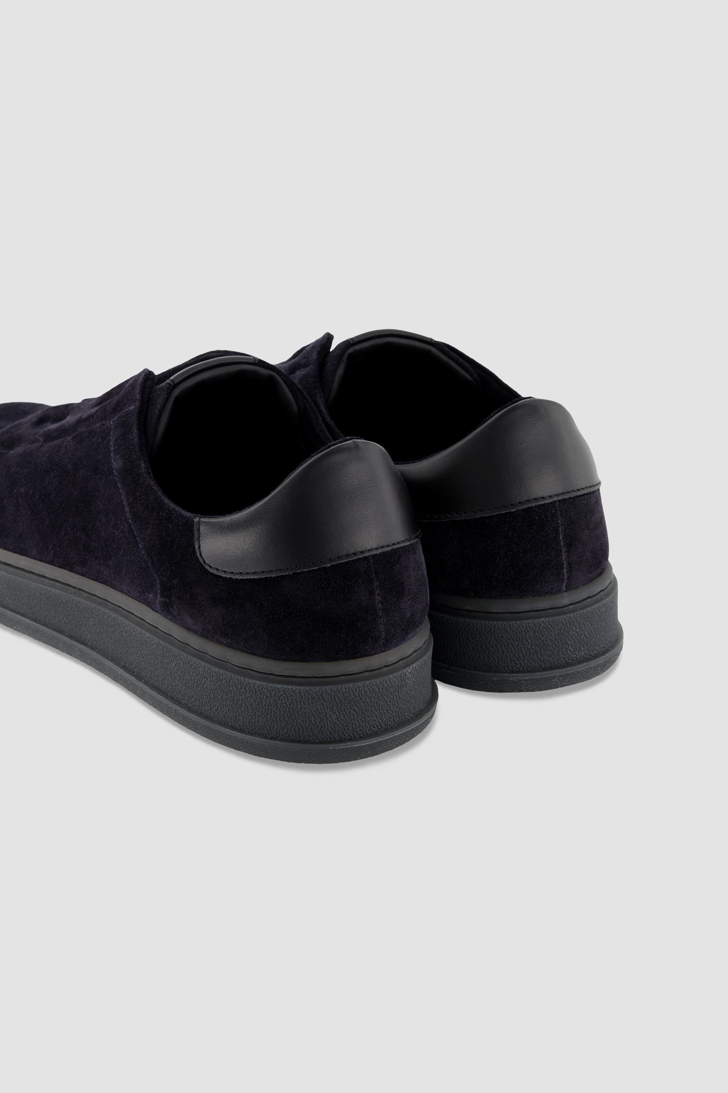 Kiton Blue/Black Suede Sneakers