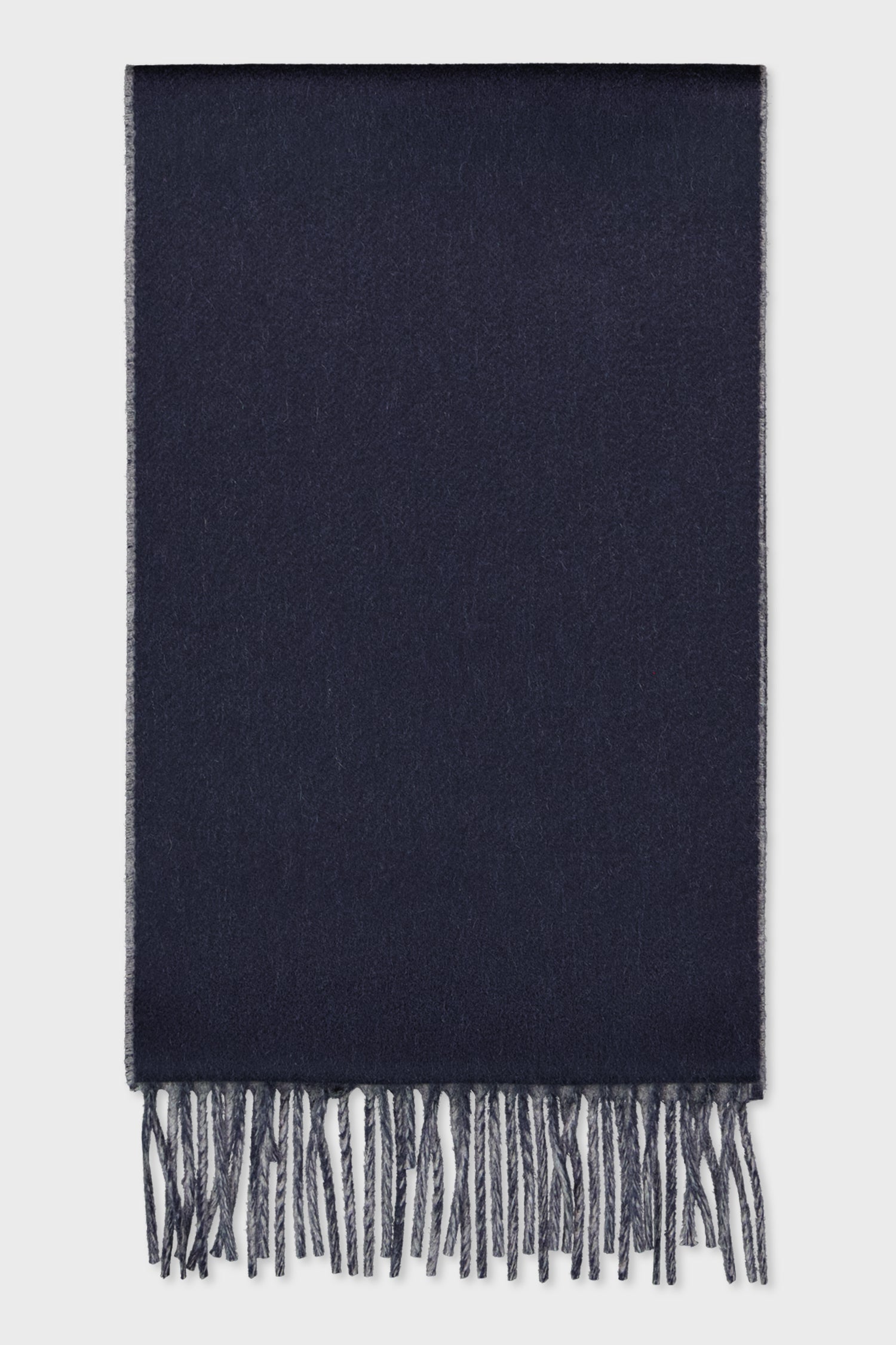 Lanificio Colombo Navy/Grey Cashmere Scarf