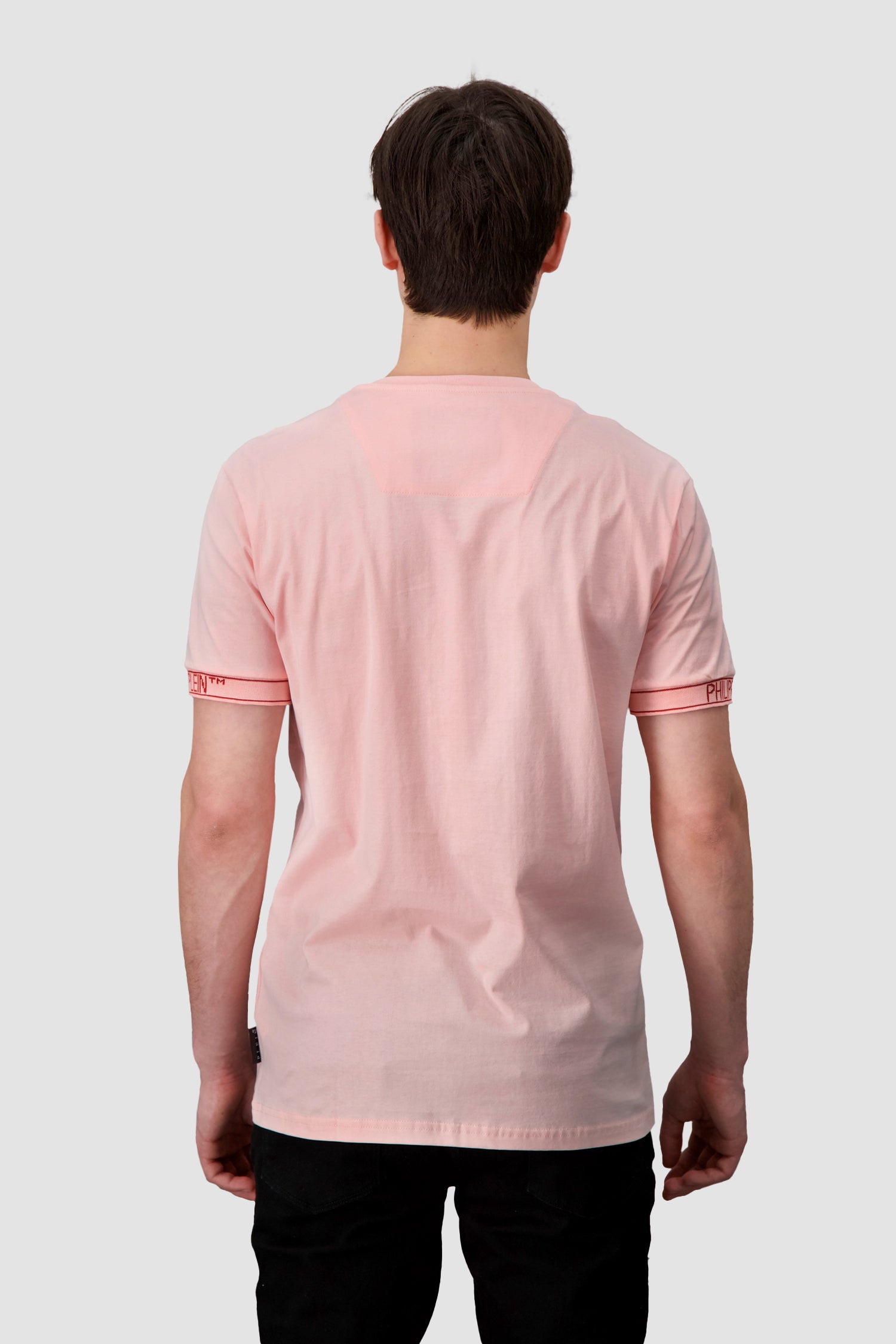 Philipp Plein Rose/Pink SS V-Neck T-Shirt