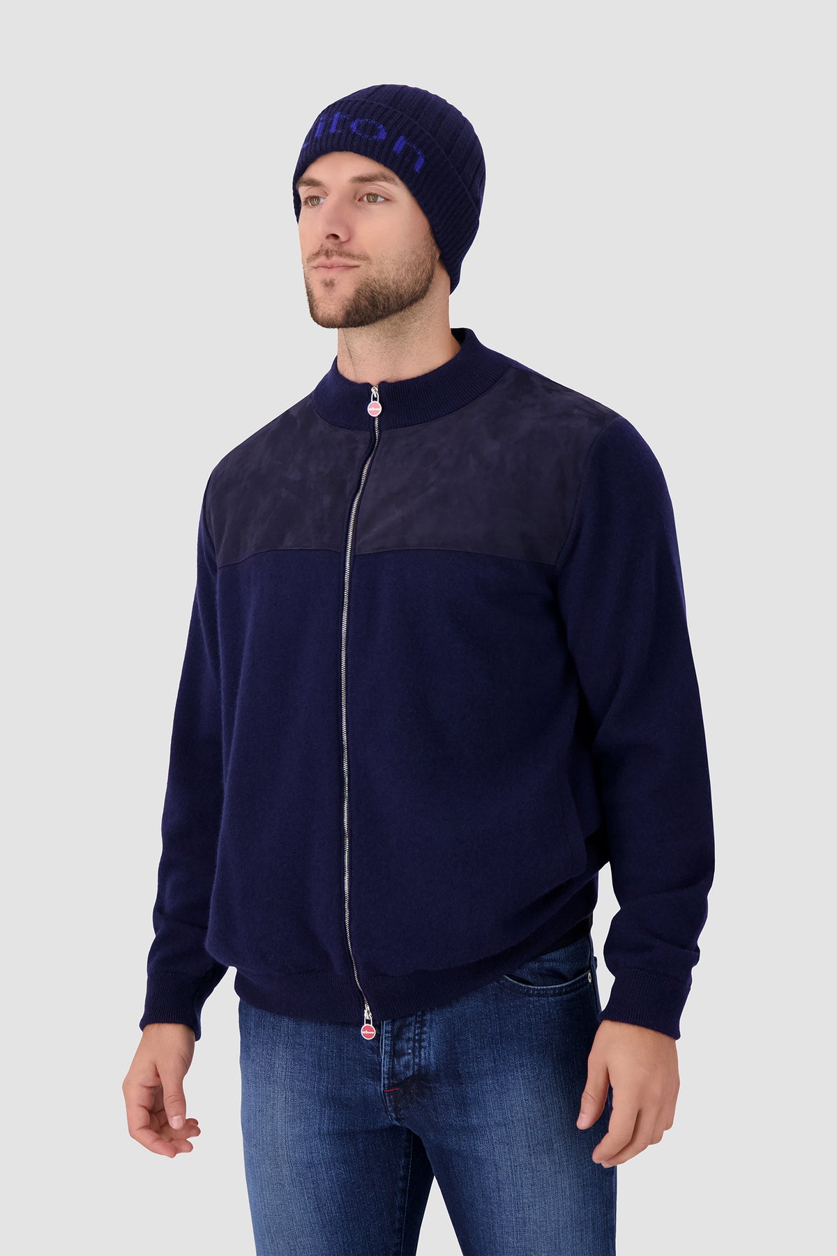 Kiton Navy Beanie Hat