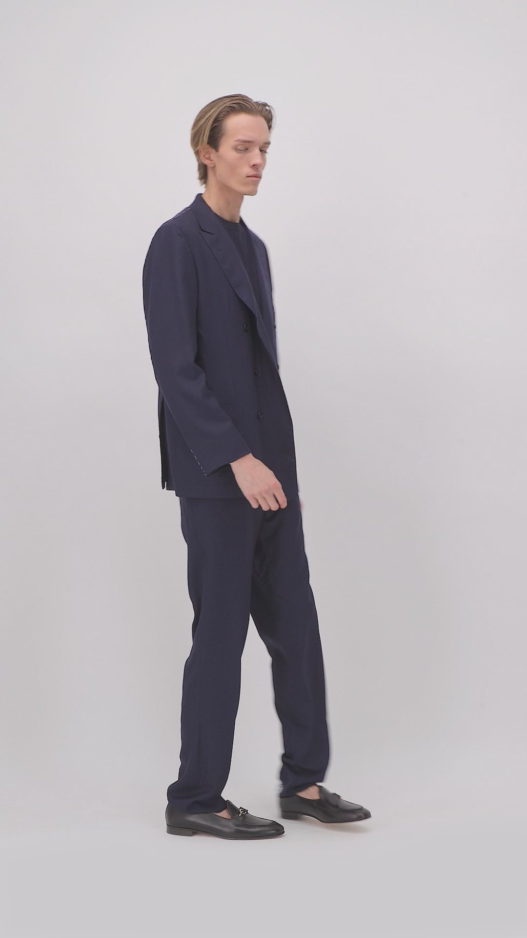 Sartorio ネイビー ビジネススーツ Sartorio Navy Suit