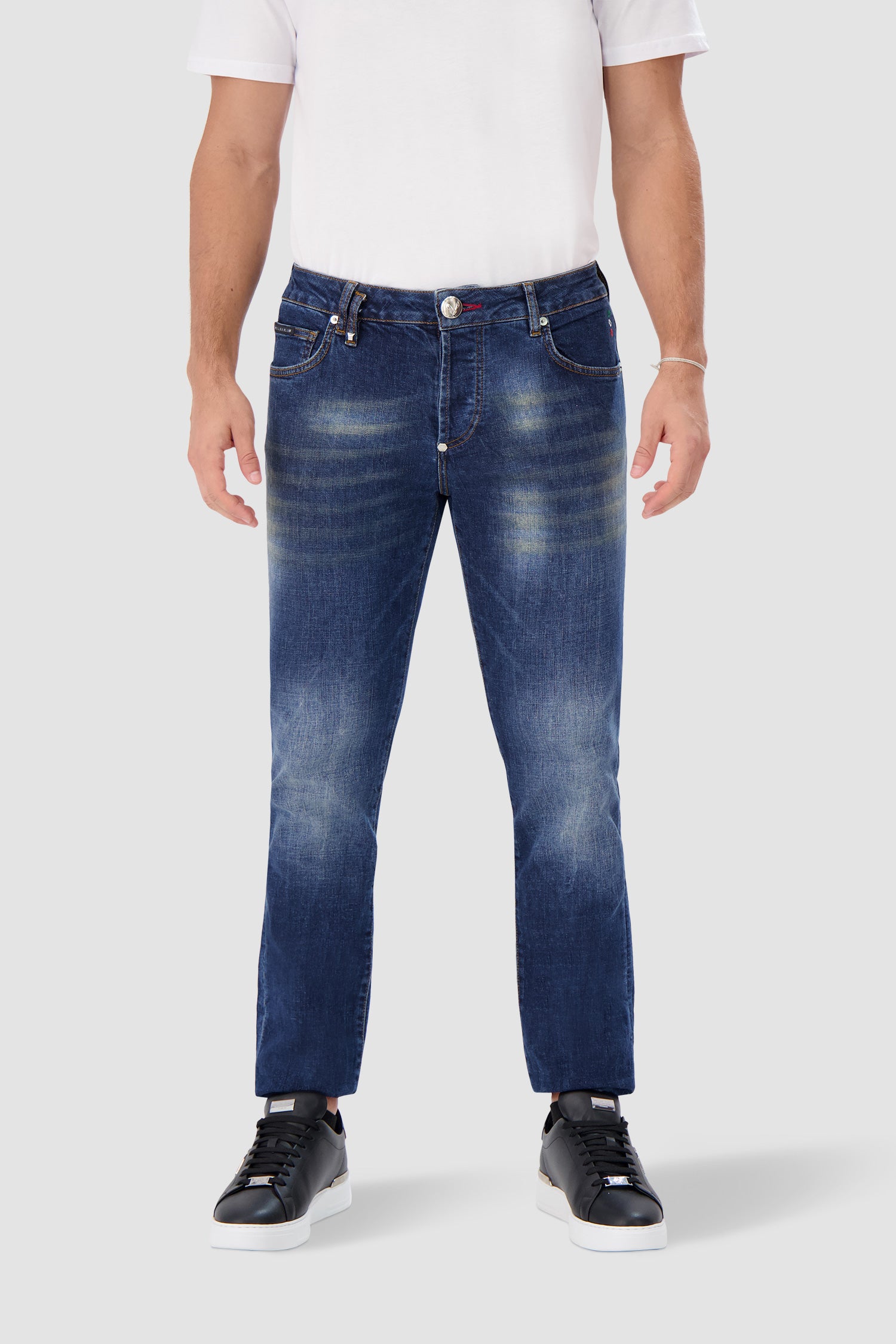 Philipp Plein Denim Straight Supreme Trousers