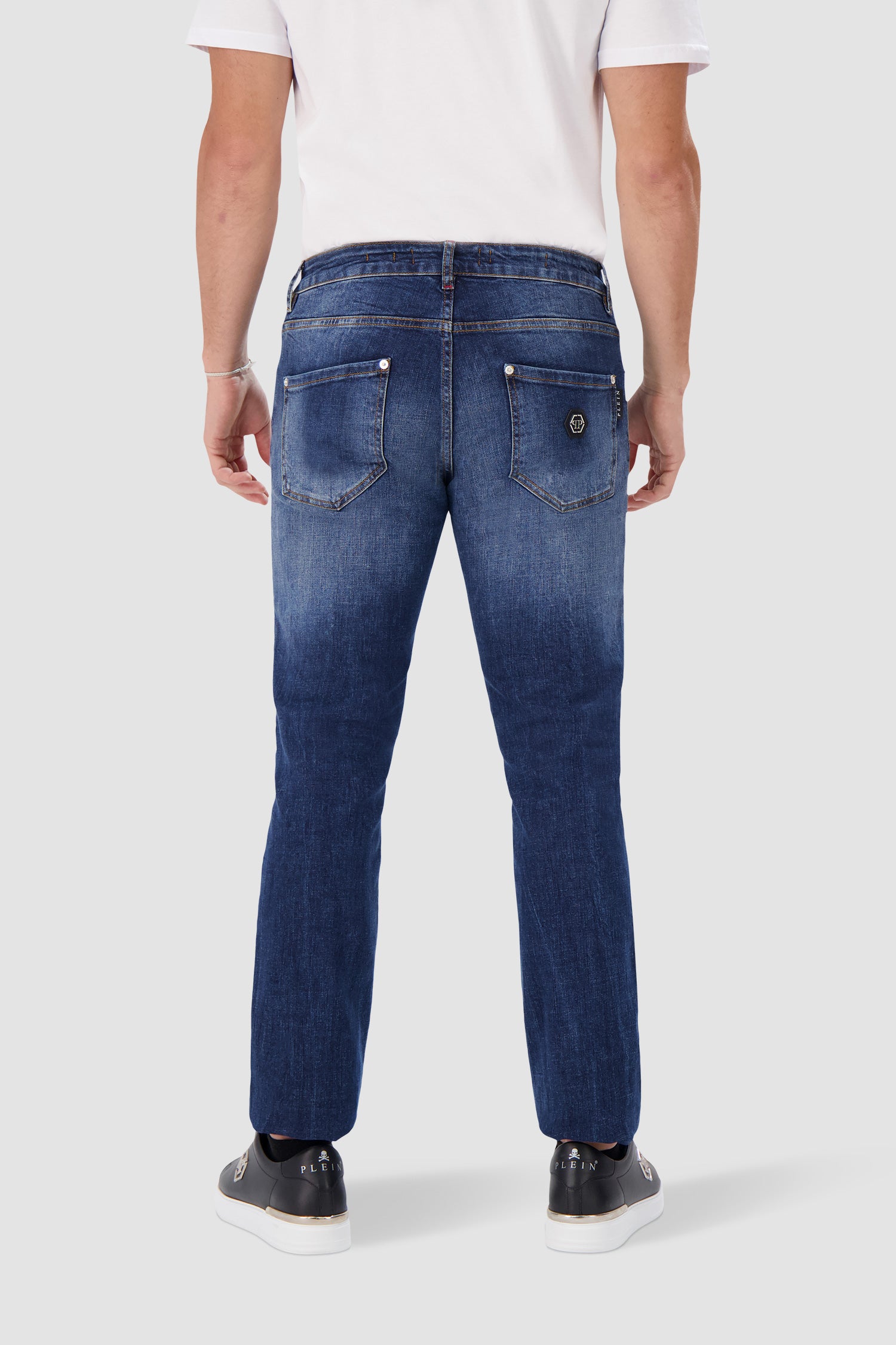 Philipp Plein Denim Straight Supreme Trousers