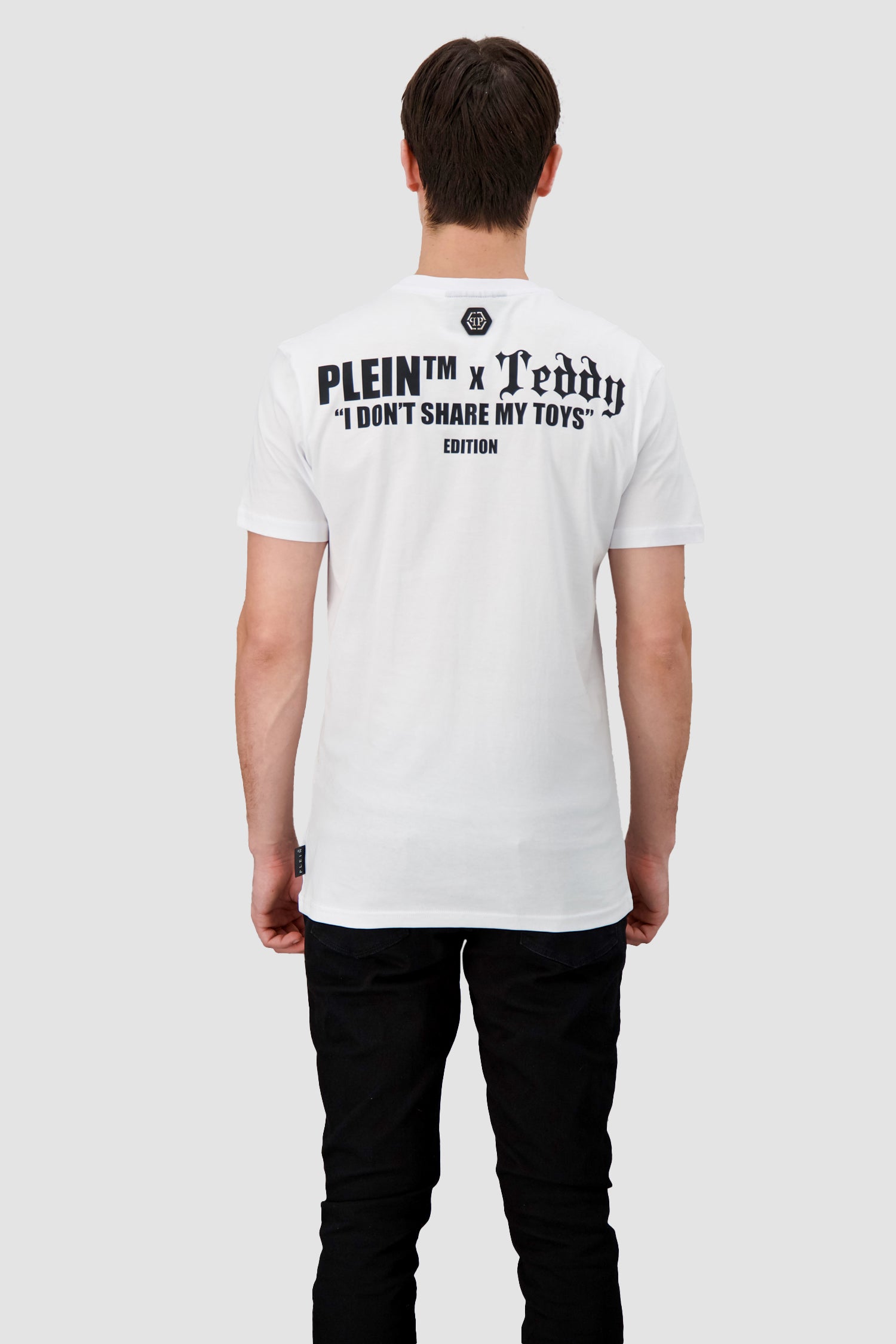 Philipp Plein White Round Neck SS Teddy Bear T-Shirt