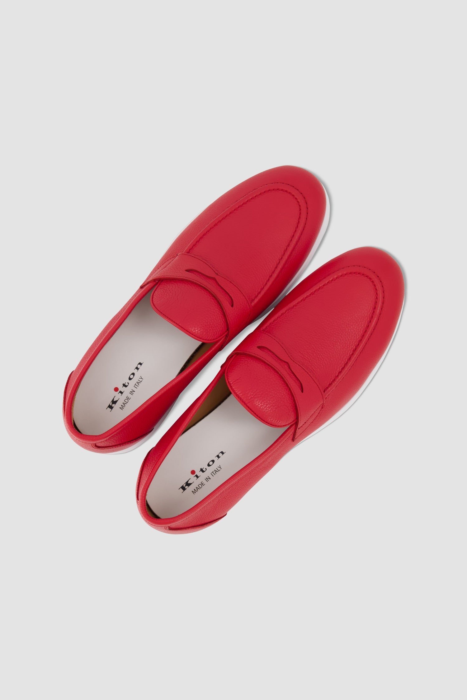 Kiton Red Loafers