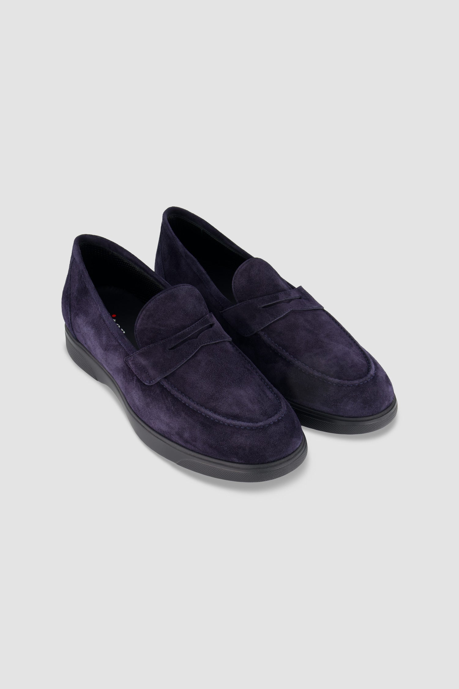 Kiton Navy Calfskin Loafers