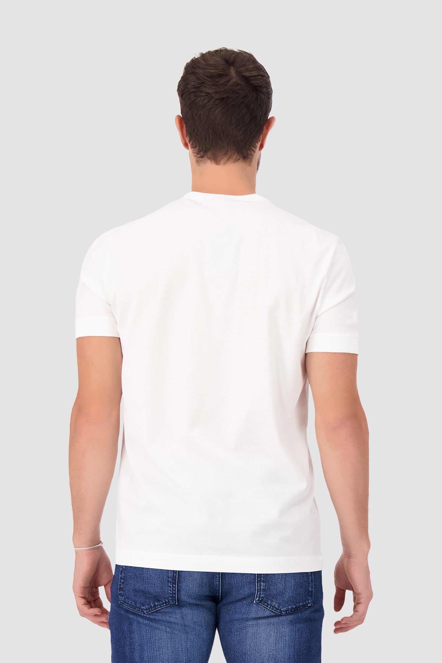 Kiton White Cotton T-Shirt