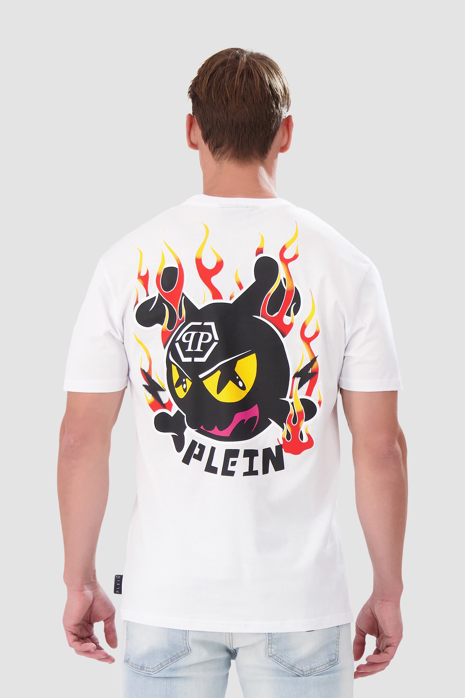 Philipp Plein White Round Neck SS T-shirt