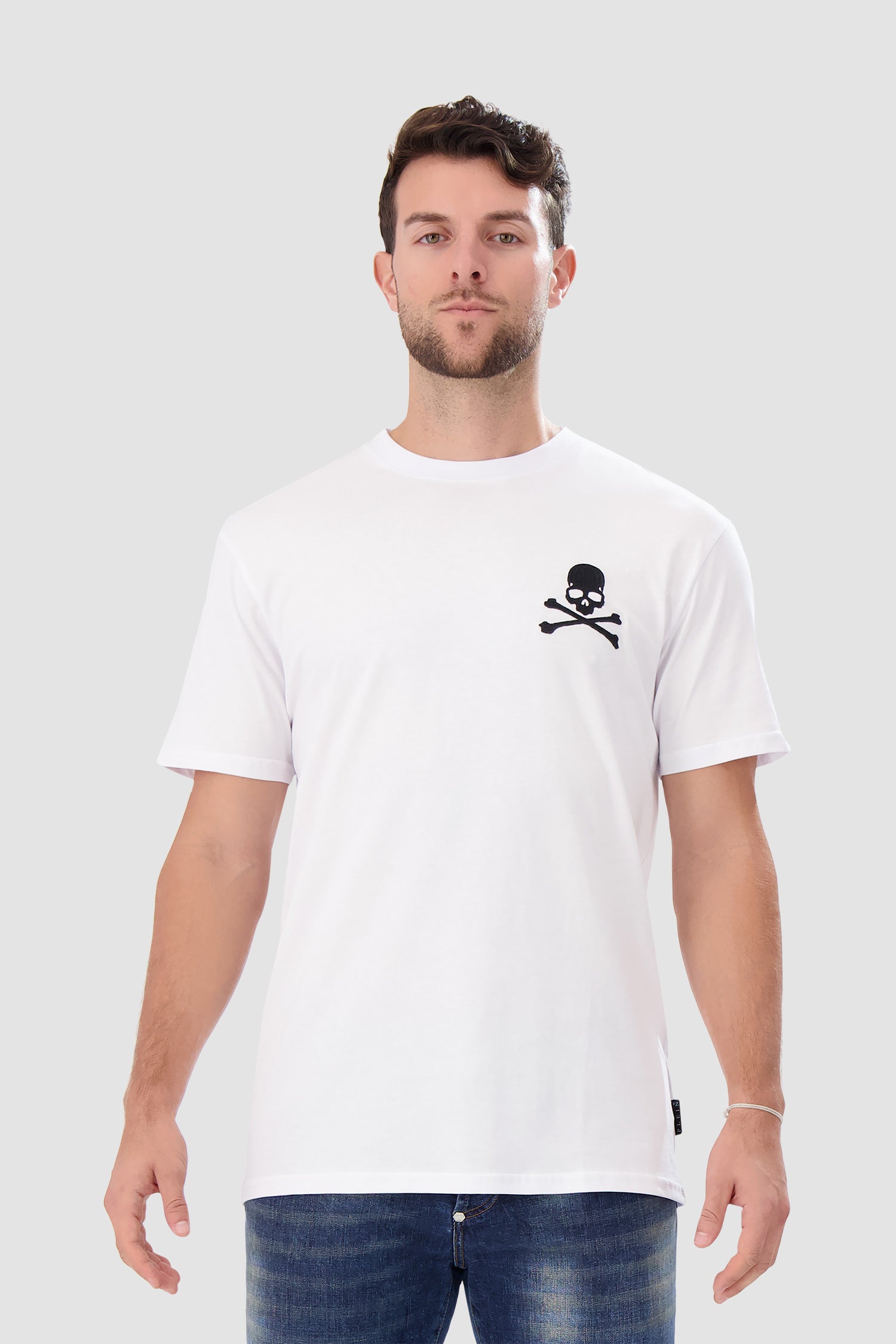 Philipp Plein White Round Neck SS PAK T-shirt