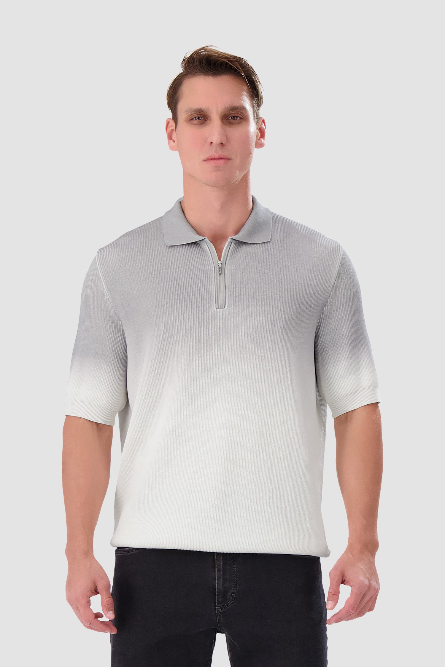 Zilli Multicolor Zip Short Sleeves Polo