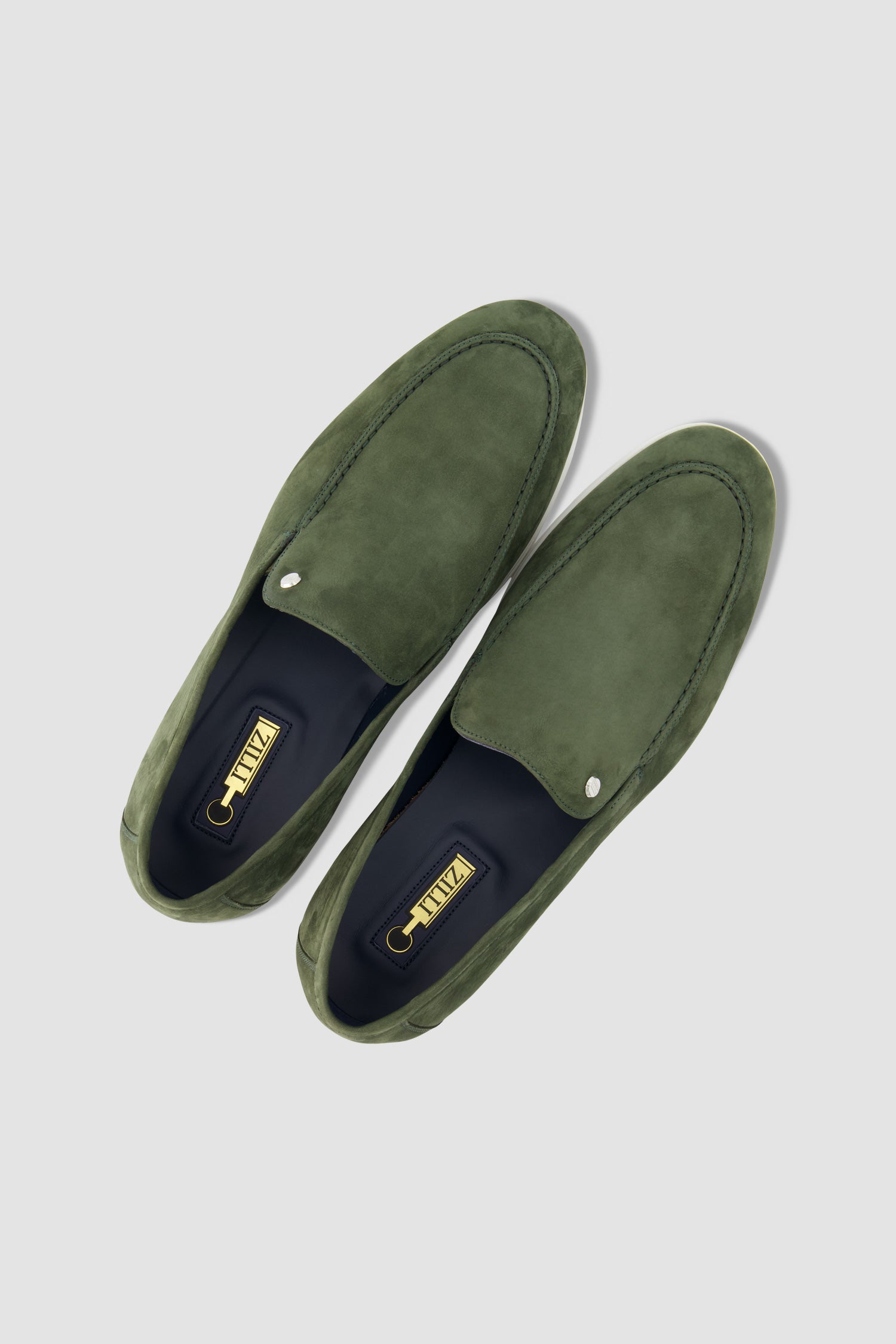 Zilli Green Suede Calfskin Loafers