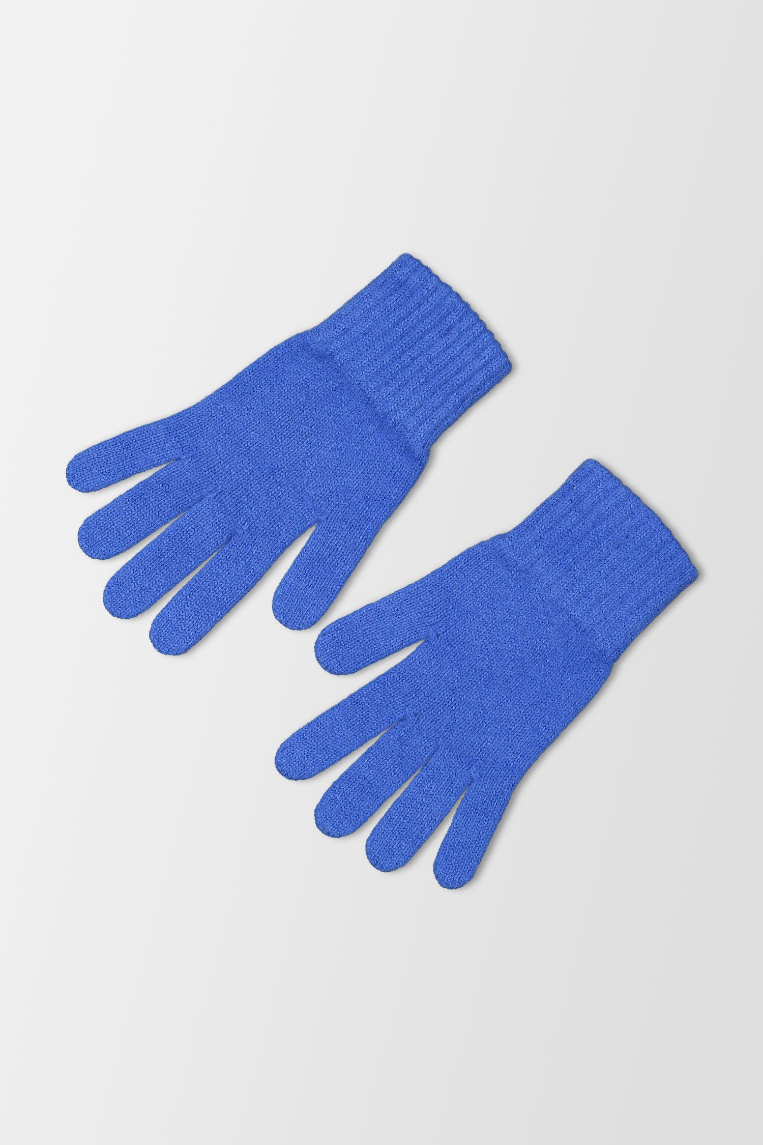 Joshua Ellis Knitted Blue Gloves