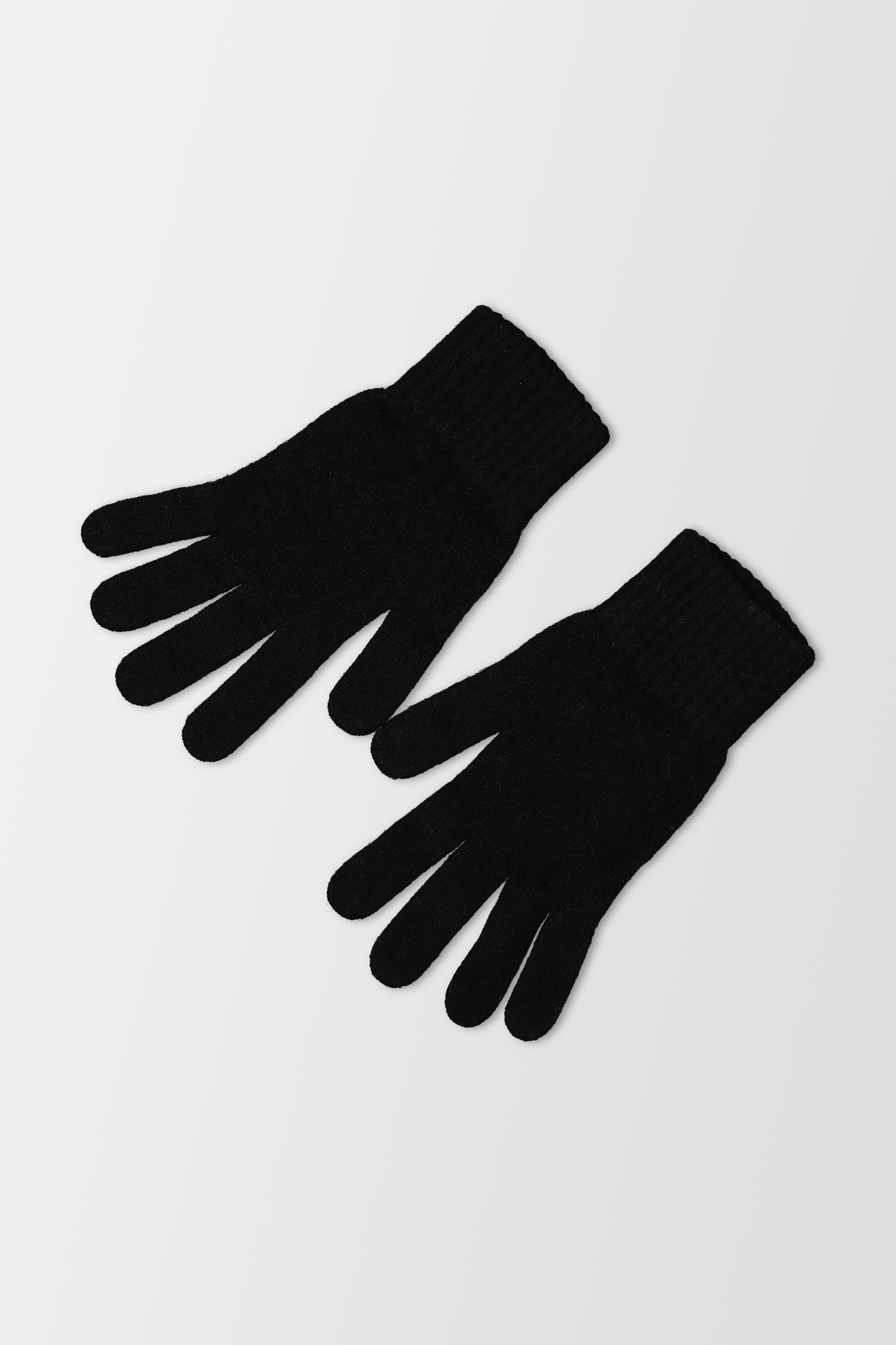 Joshua Ellis Knitted Black Gloves