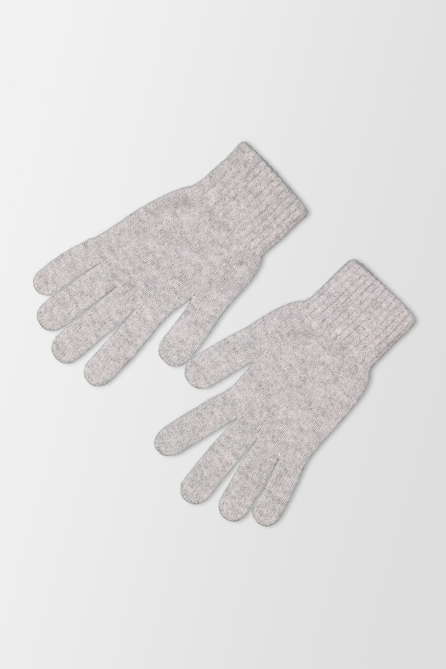 Joshua Ellis Knitted Grey Gloves