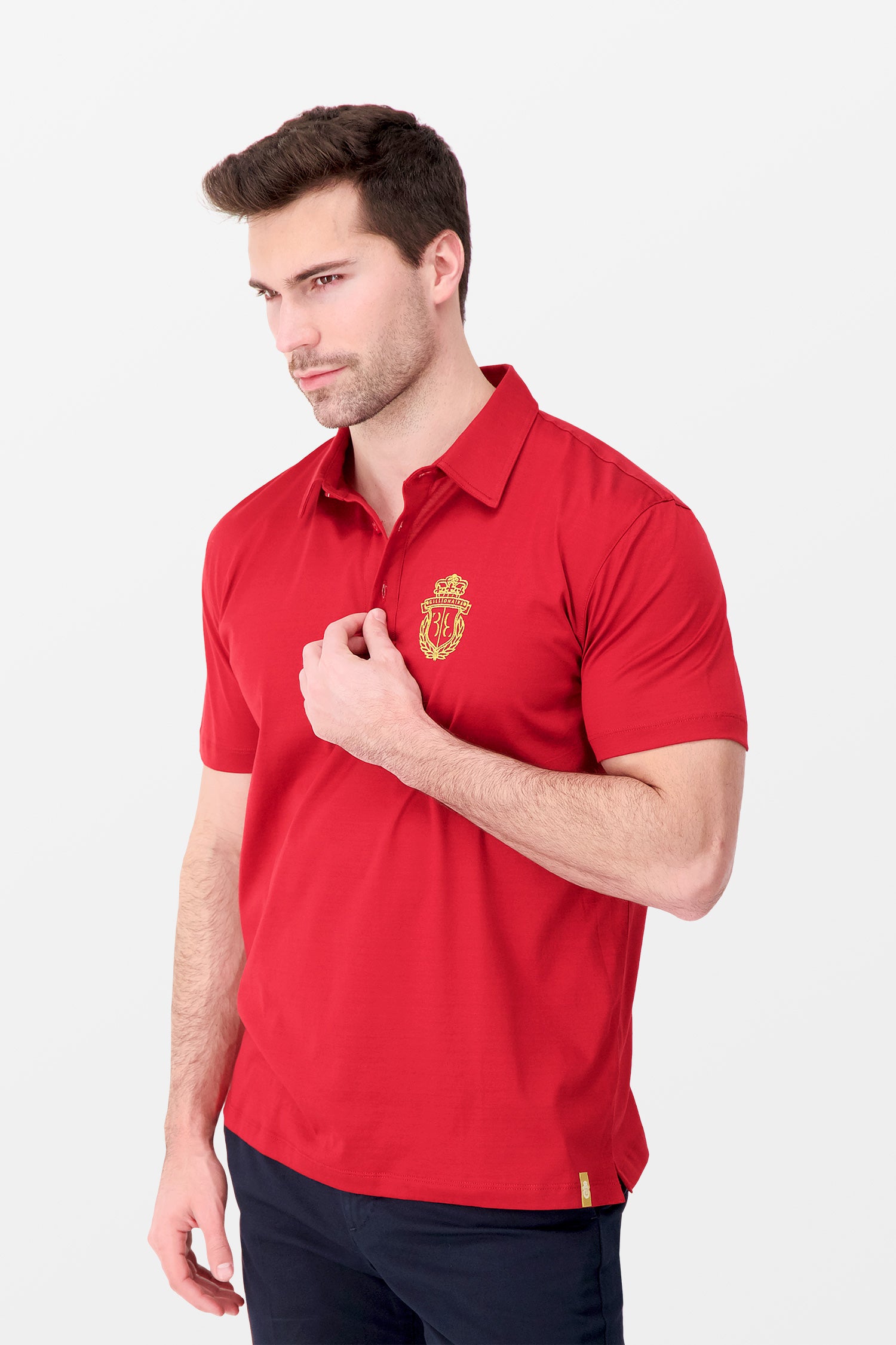 Billionaire Bordeaux SS Crest Polo