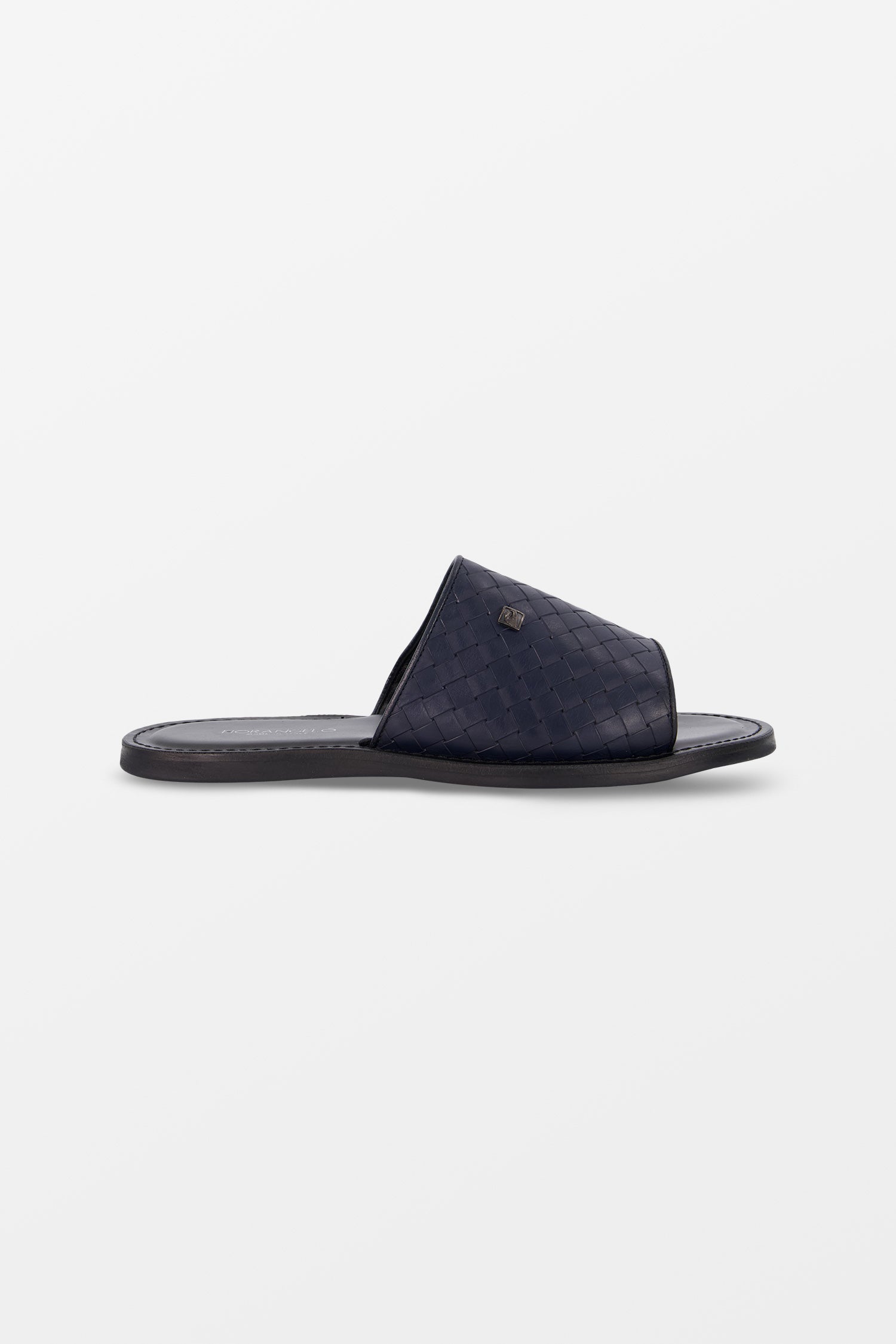 Fiorangelo Dark Blue Leather Slides