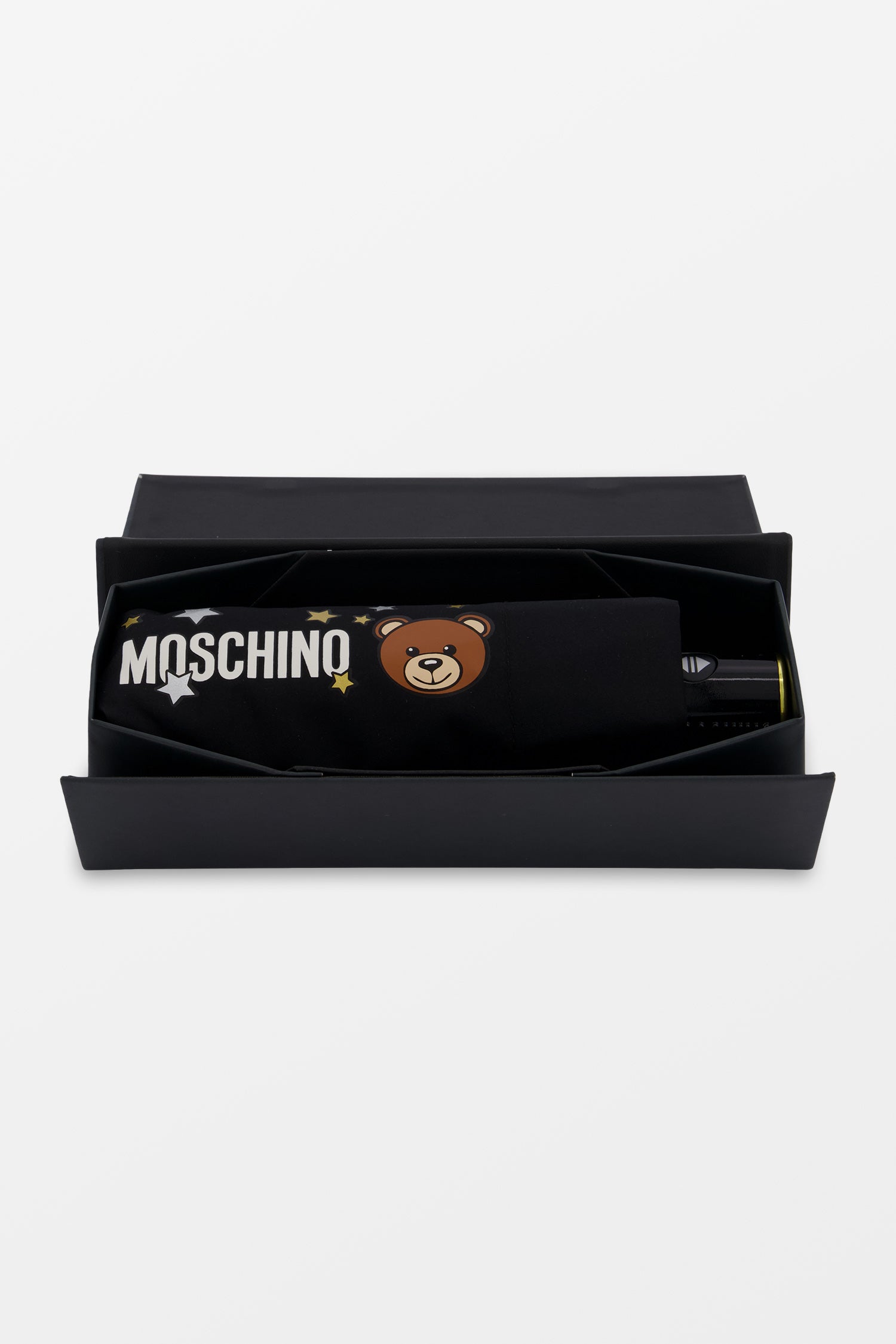 Moschino Toy Stars Compact Black Umbrella