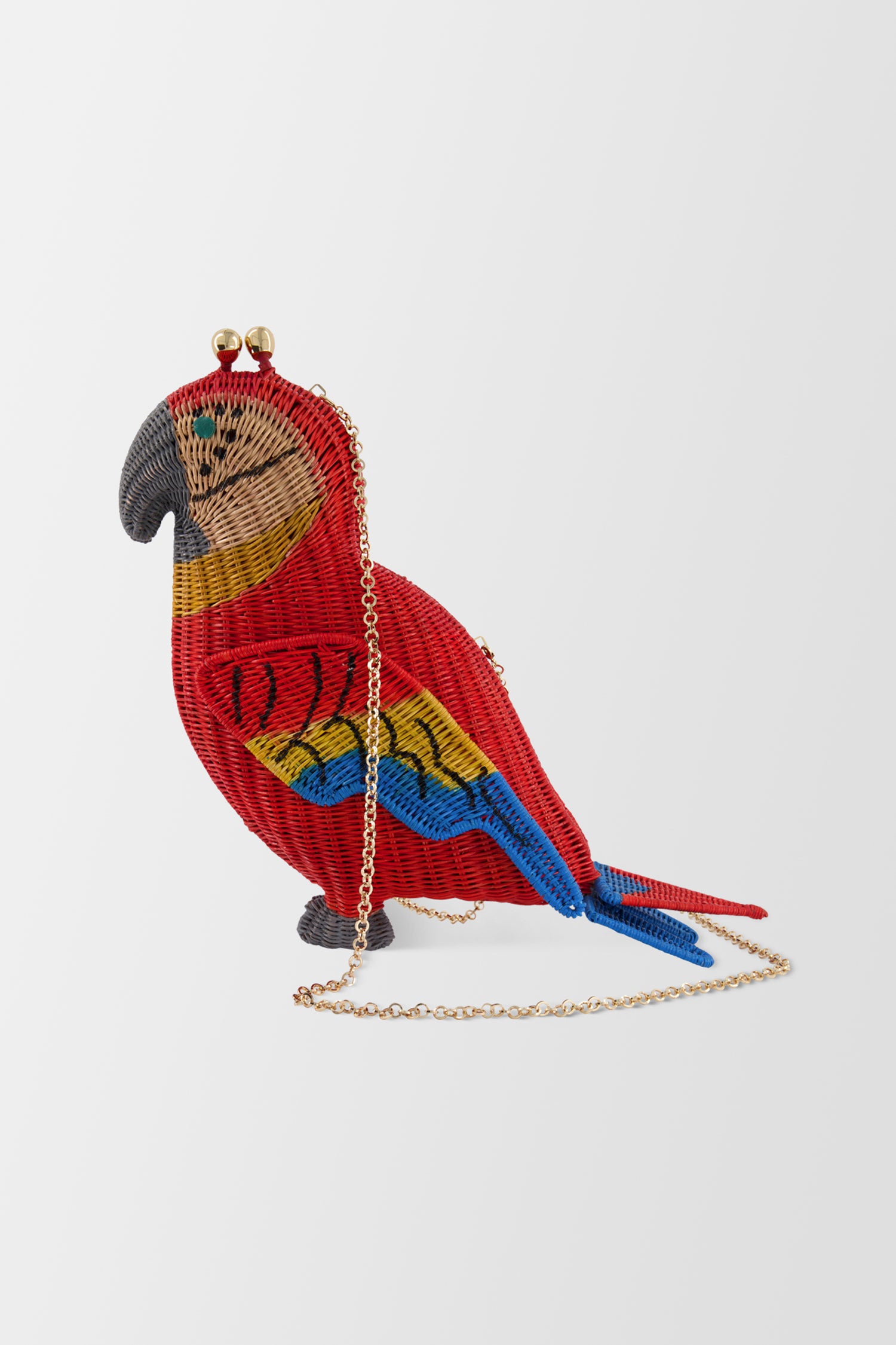 Serpui  Red Macaw Bag