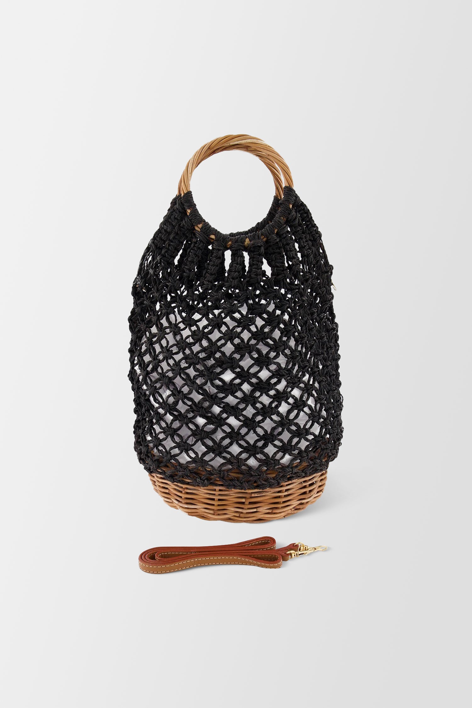 Serpui Black/Natural Lara Bag