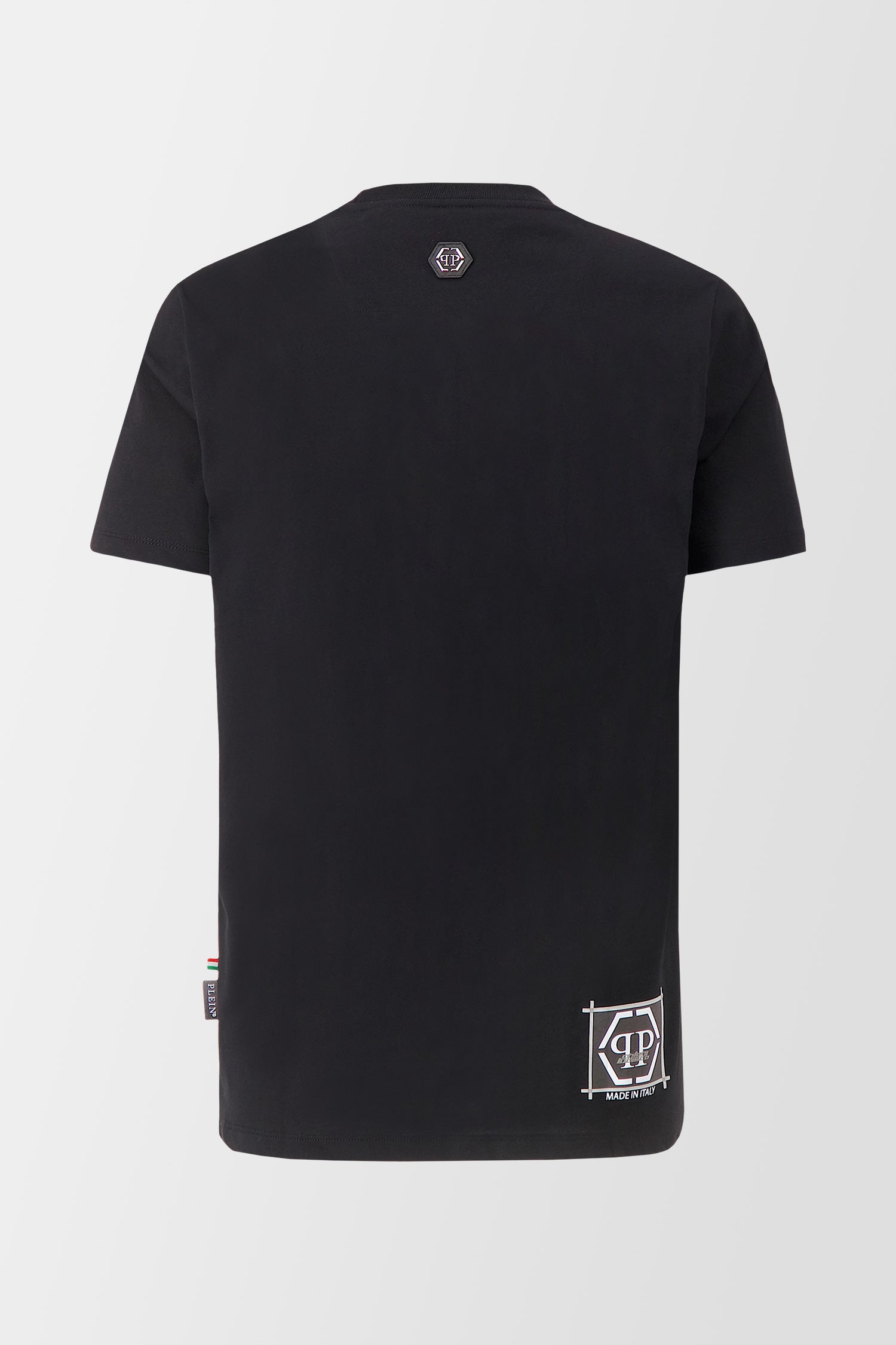 Philipp Plein Black Round Neck SS PP Limited Dollar T-shirt