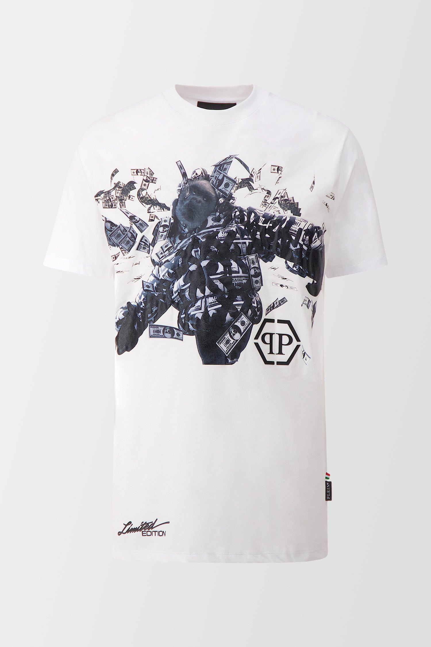 Philipp Plein White Limited Dollar T-Shirt