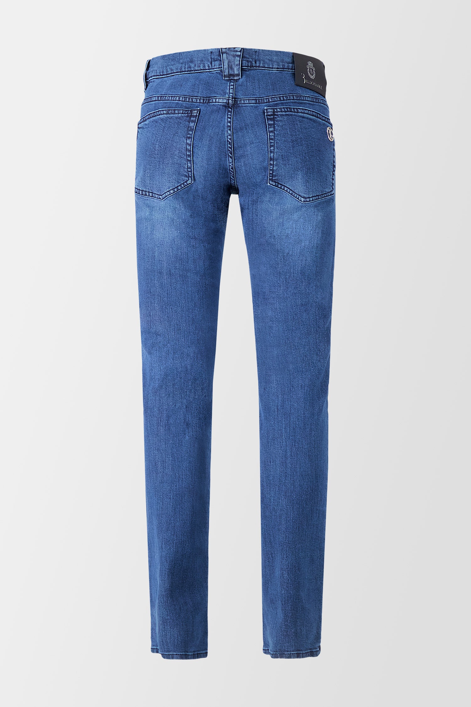 Billionaire Middle Blue Super Straight Cut Double B Jeans