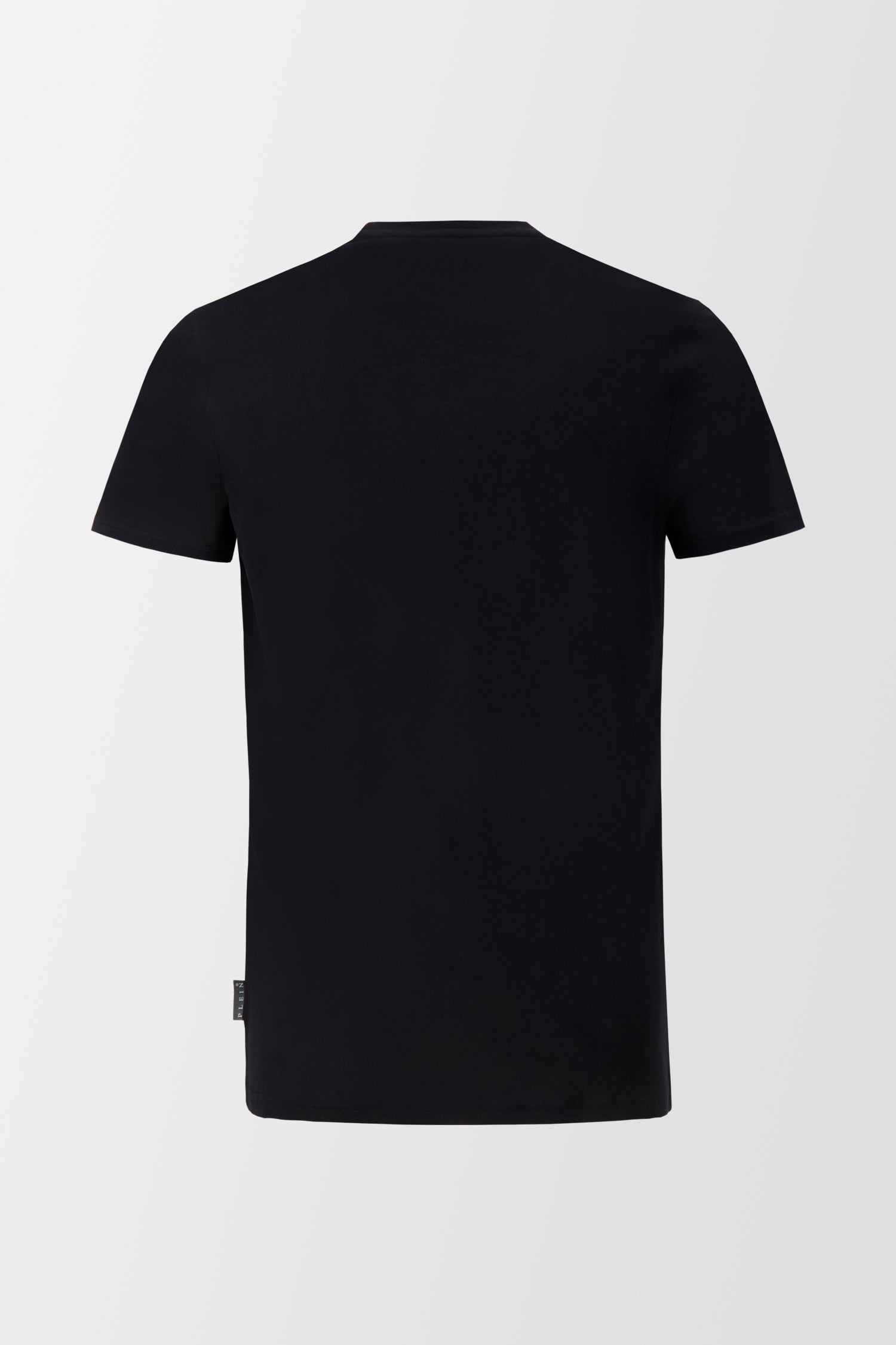 Philipp Plein Black Round Neck SS Istitutional T-Shirt