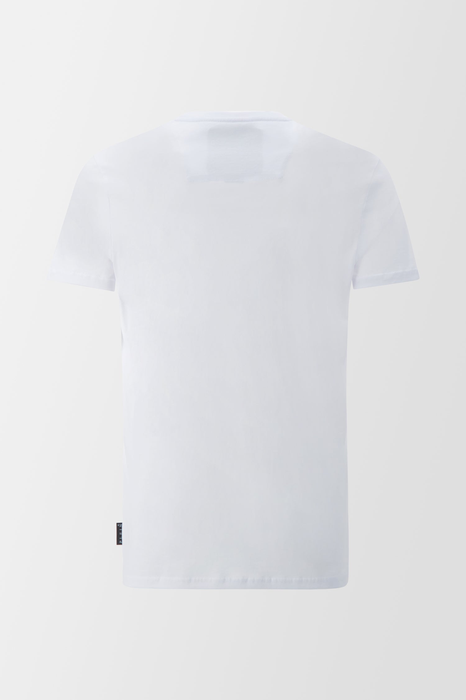 Philipp Plein White Round Neck SS Istitutional T-Shirt