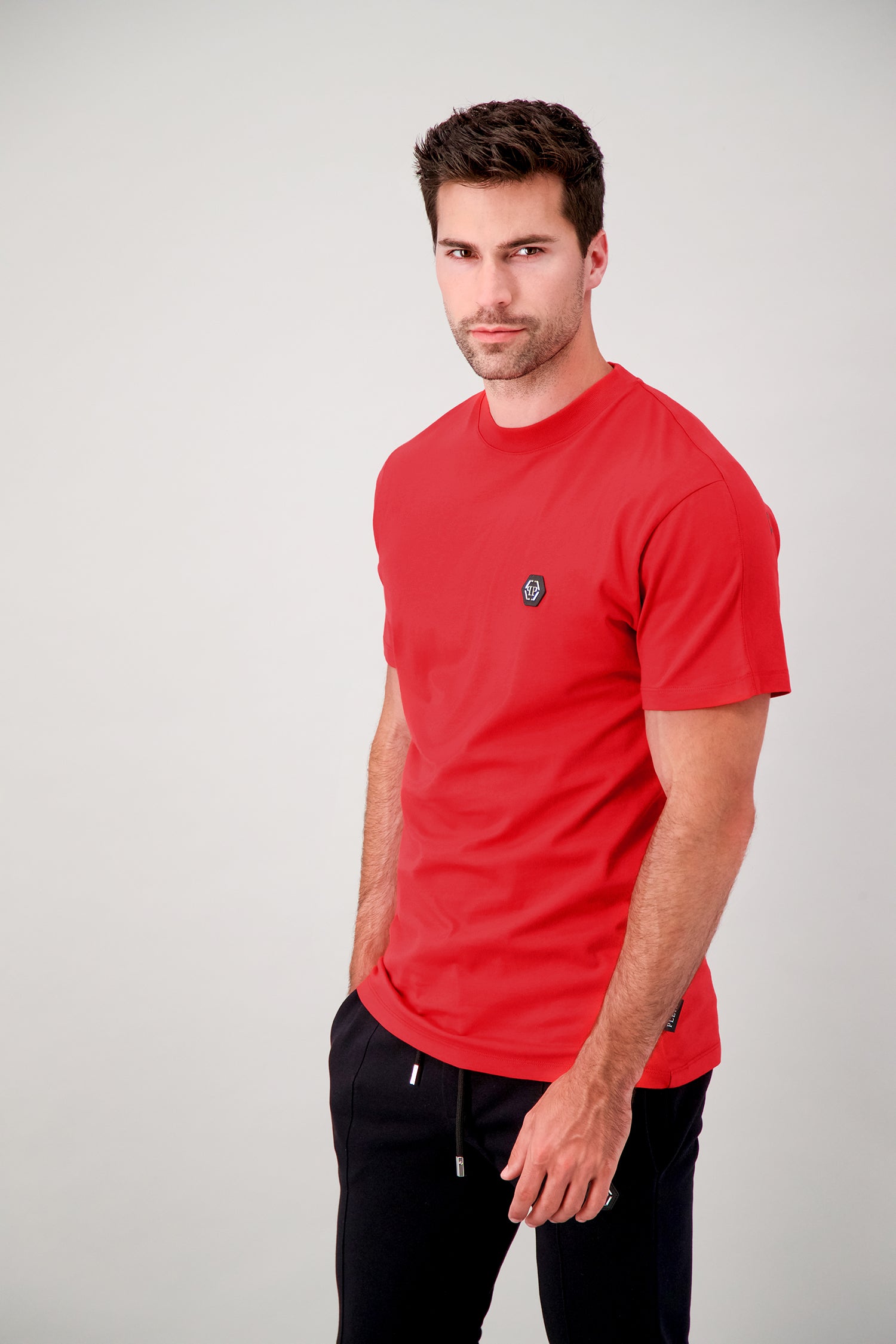 Philipp Plein Red Round Neck SS PP 1978 T-Shirt