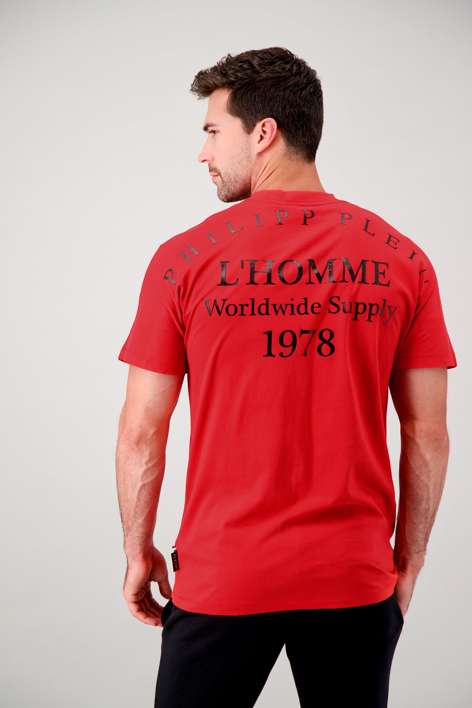 Philipp Plein Red Round Neck SS PP 1978 T-Shirt