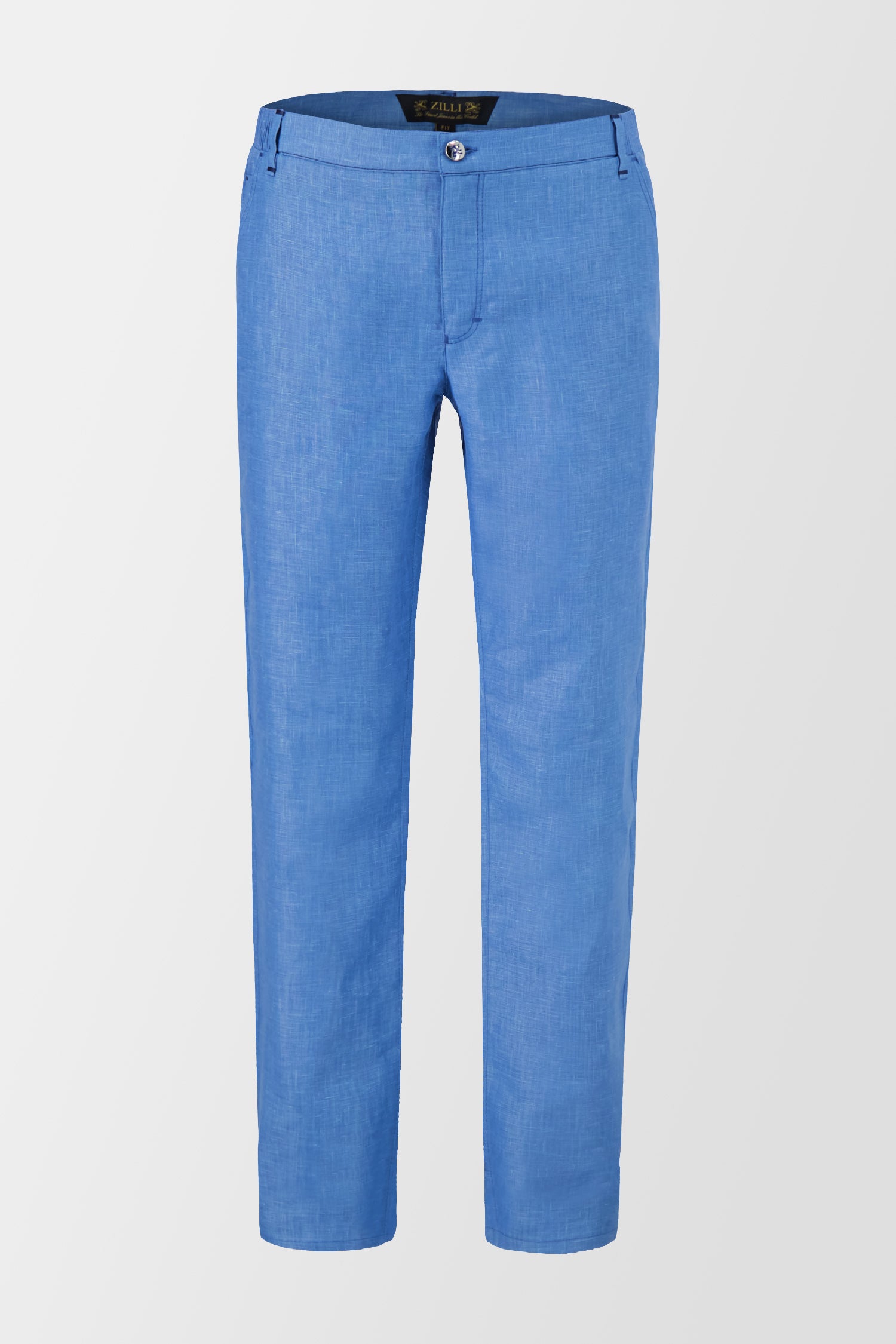 Zilli Blue Linen Trousers