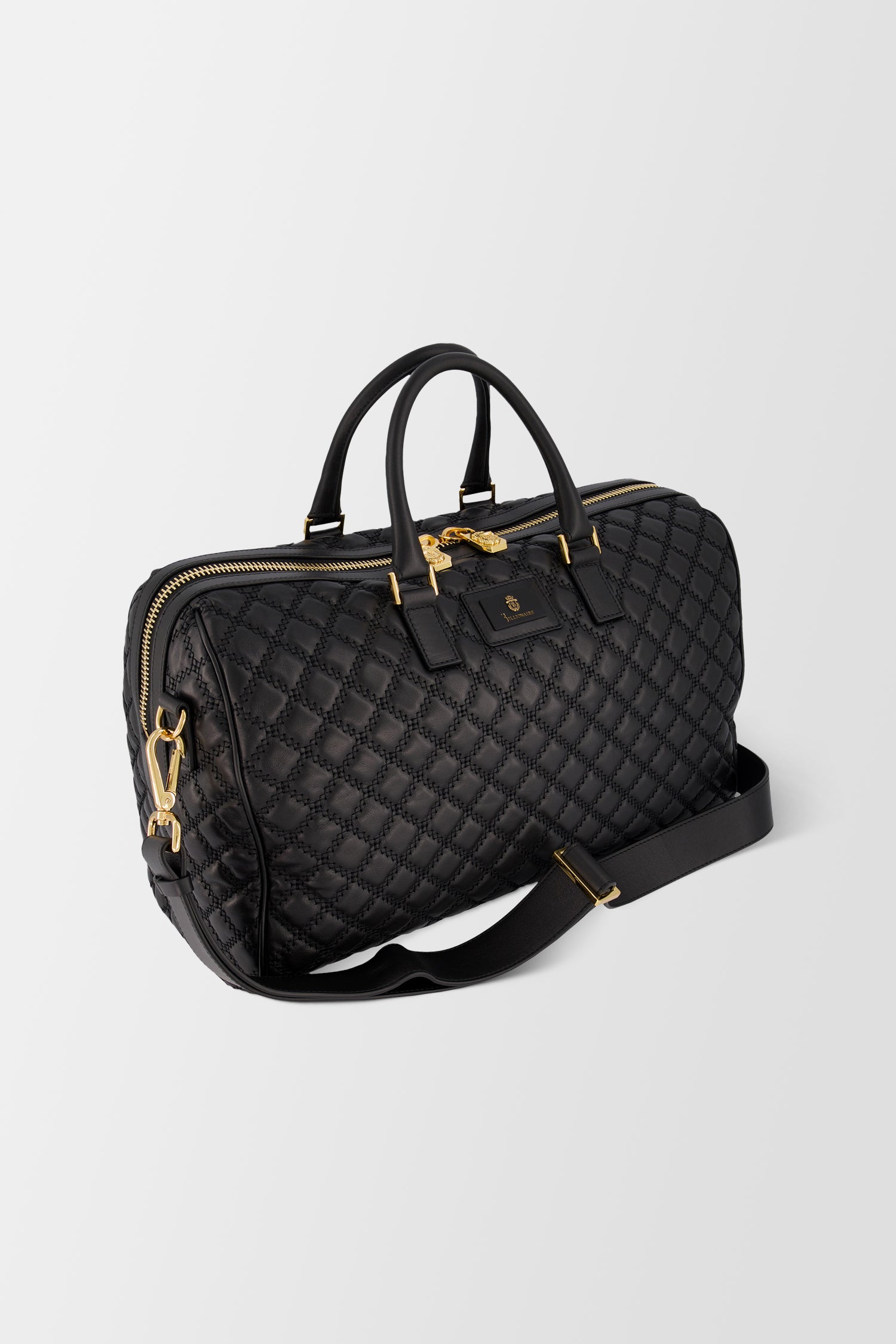 Billionaire Black/Gold Medium Travel Bag