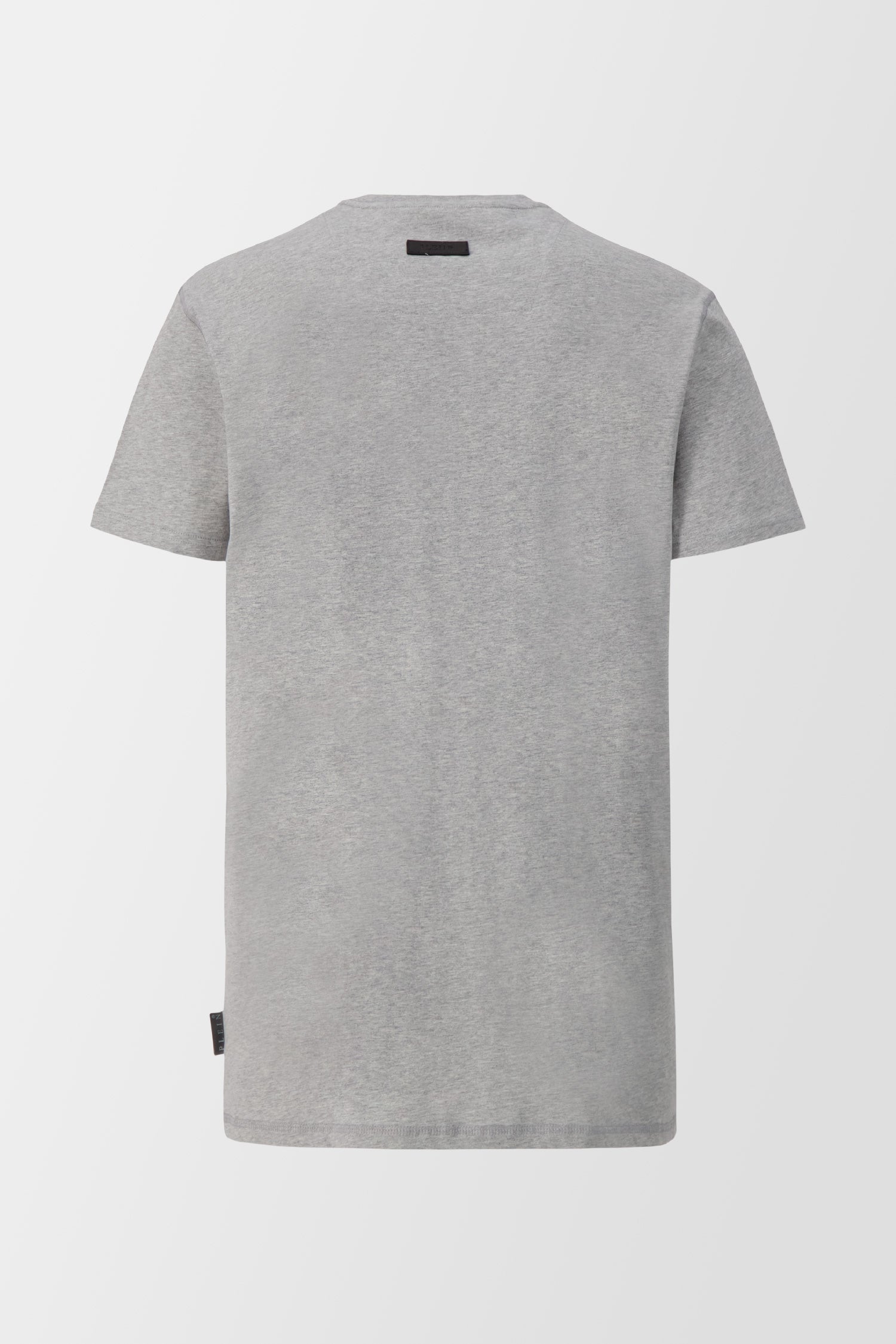 Philipp Plein Grey Round Neck SS Iconic Plein T-Shirt