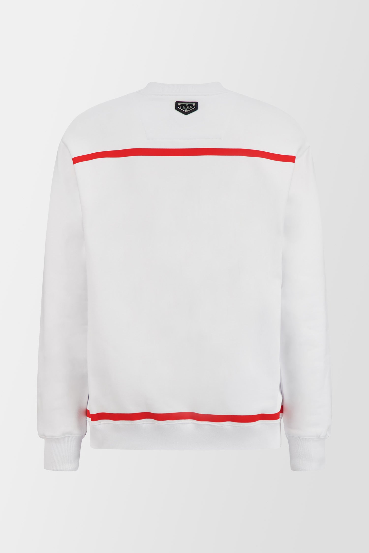 Philipp Plein White LS Print Lucky One Sweatshirt