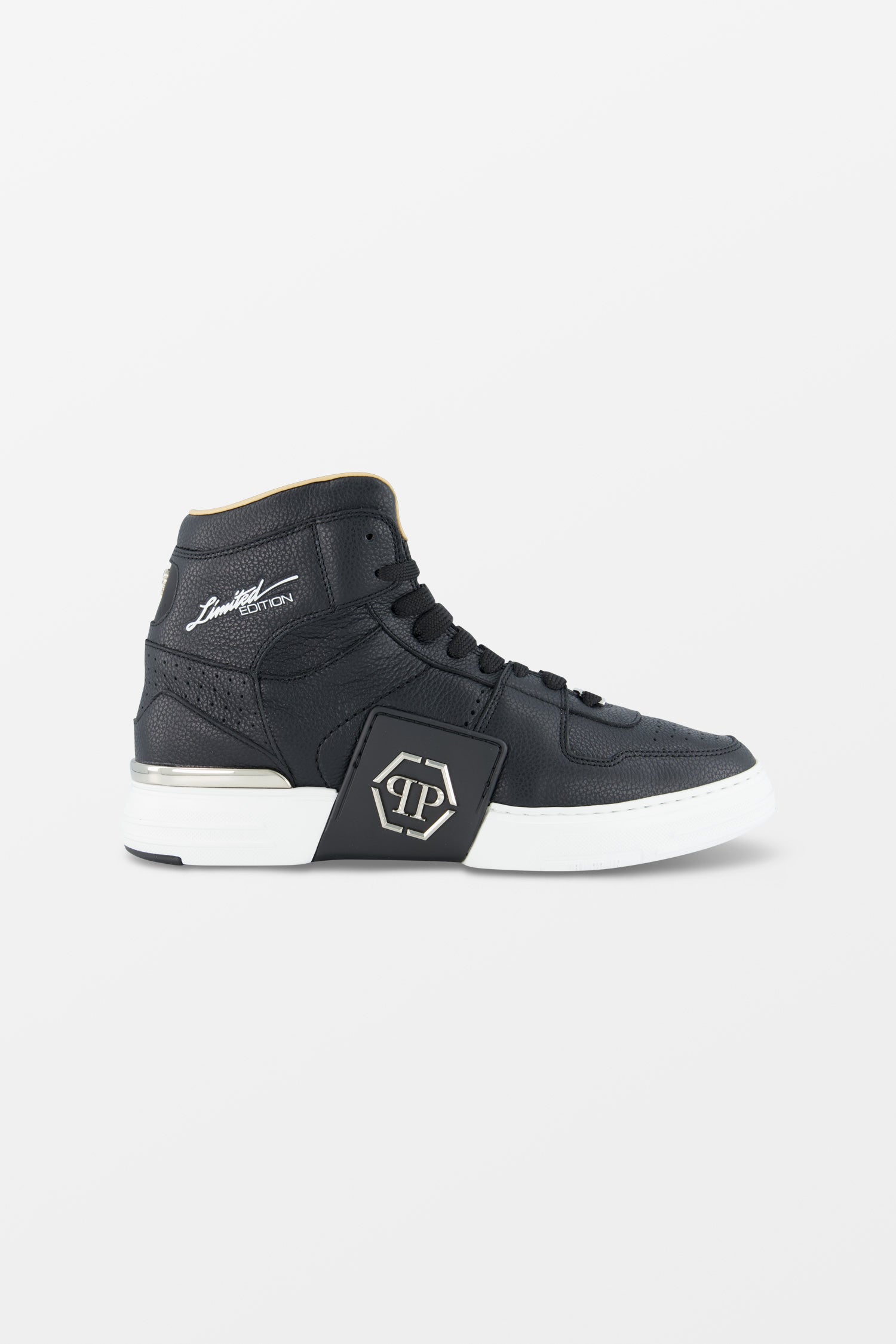 Philipp Plein Hexagon Black Sneakers