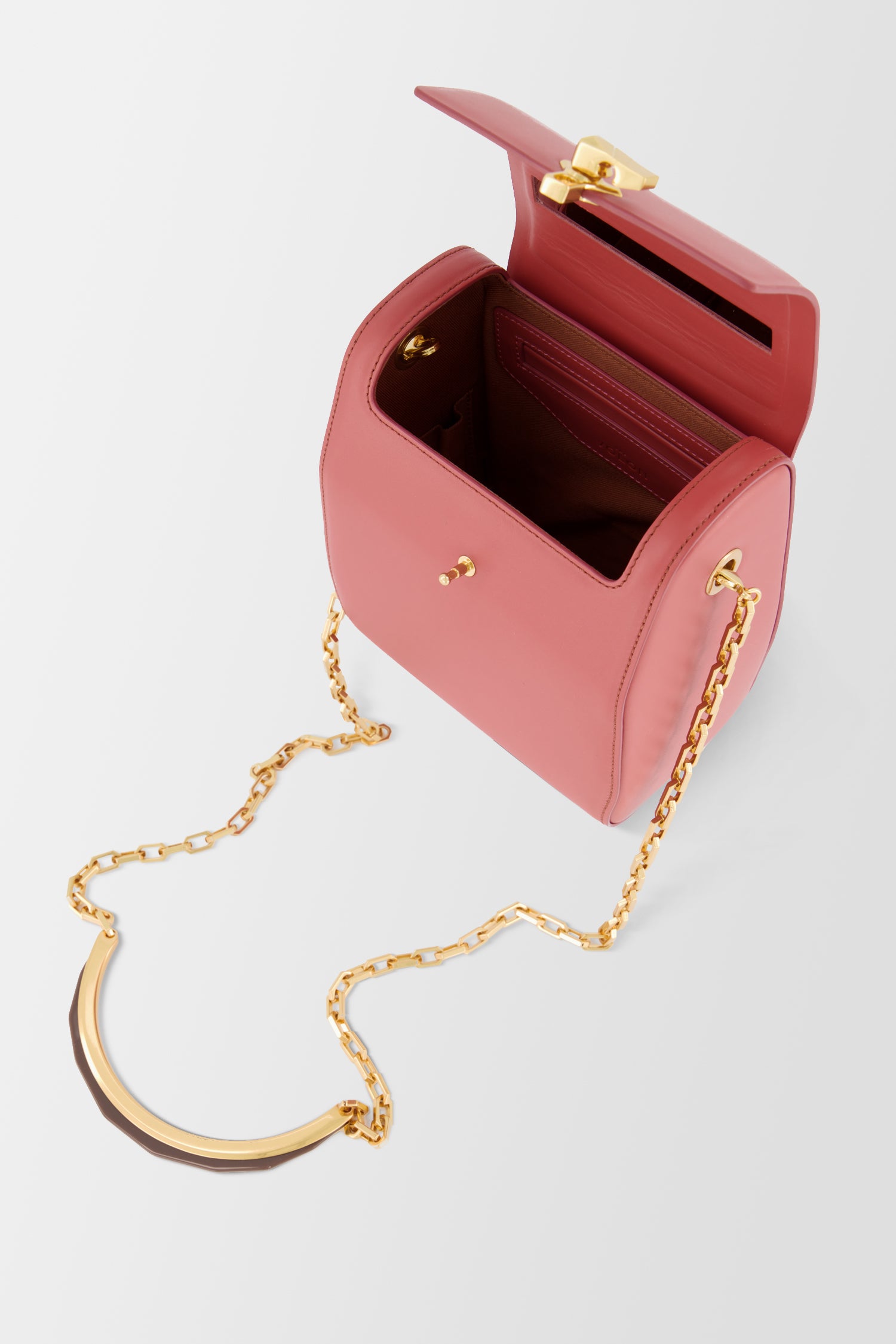 The Volon Pink PO Leather Box Bag