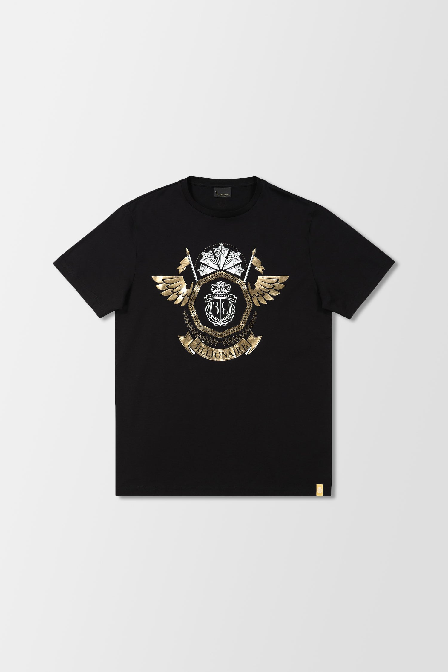 Billionaire Black SS Crest Round Neck T-Shirt